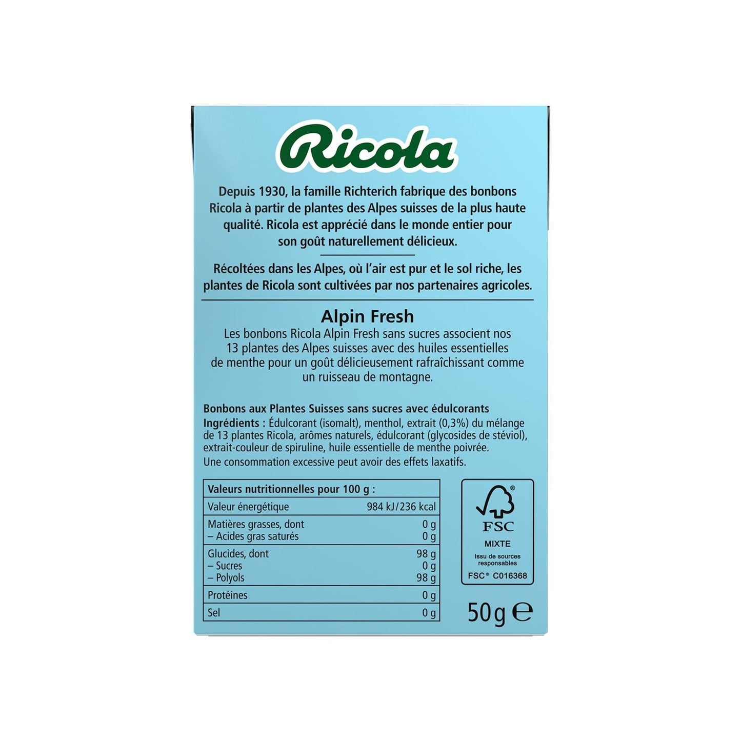 RICOLA Alpin Fresh Sweets