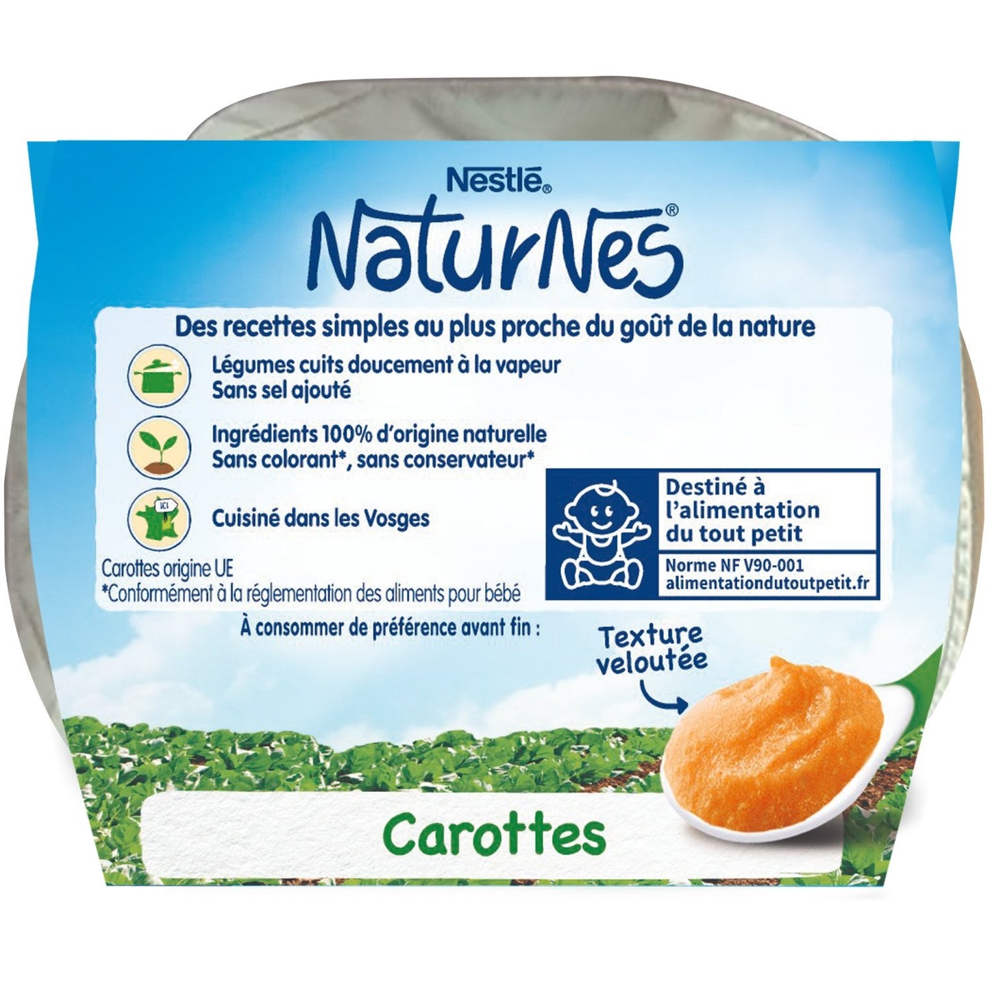 Baby Meal From 4 to 6 Months Natural Carrots NESTLE