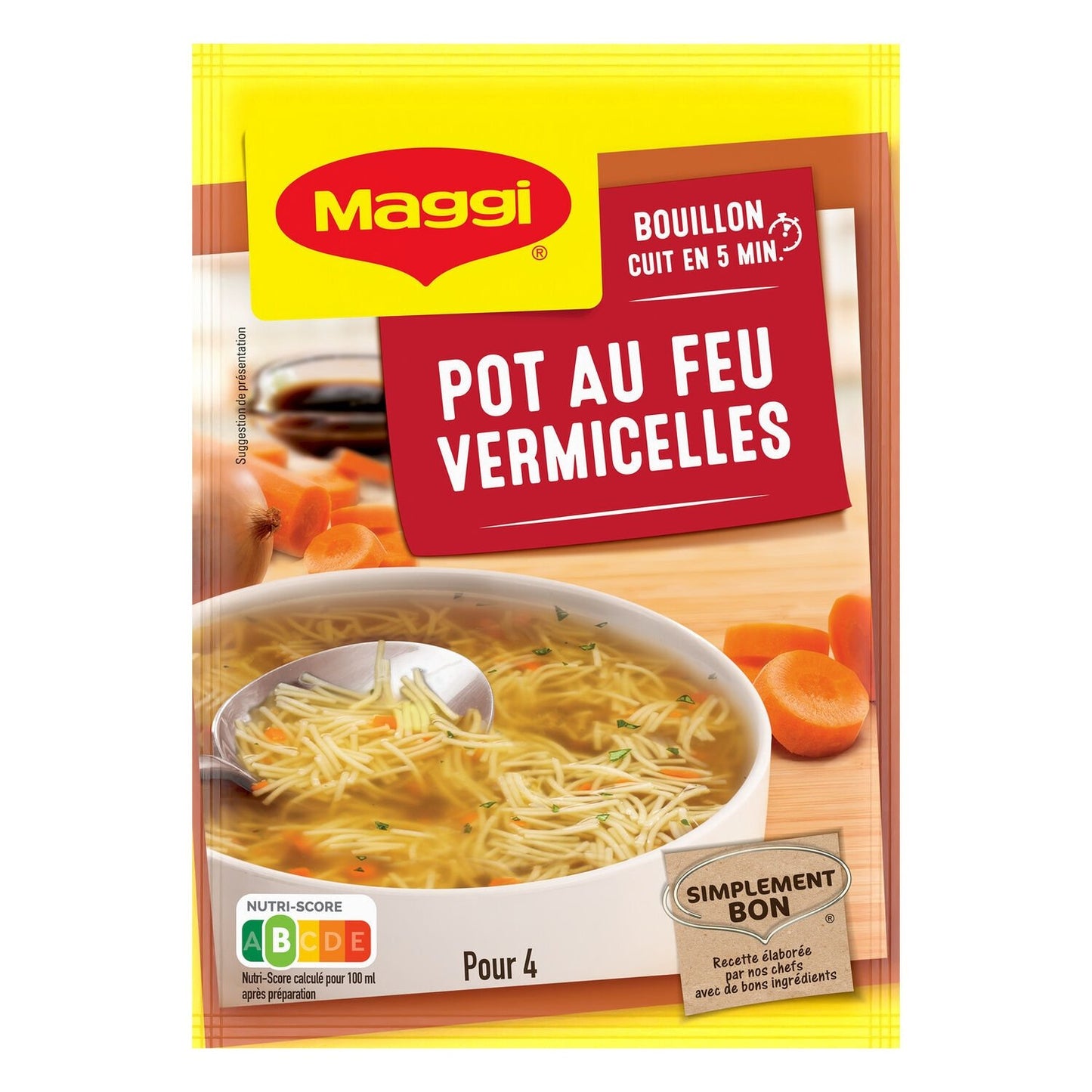 Soupe Déshydratée Boeuf Vermicelles Carottes MAGGI le sachet de 57 g