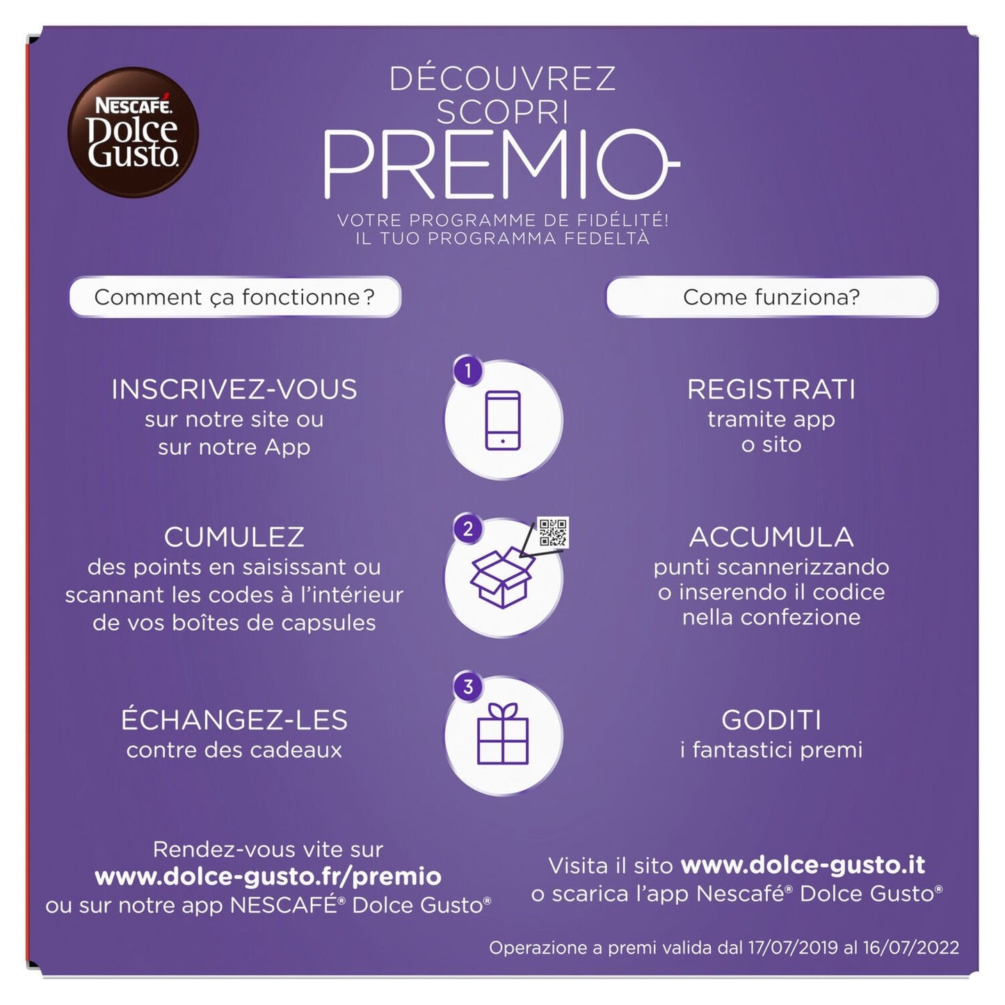 Café Capsules Lungo Décaféiné Intensité 6 NESCAFE DOLCE GUSTO