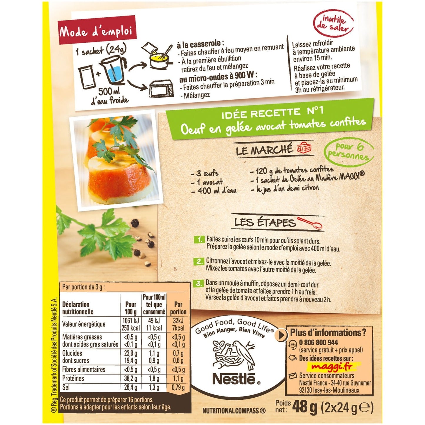 Préparation Culinaire Gelée au Madère MAGGI