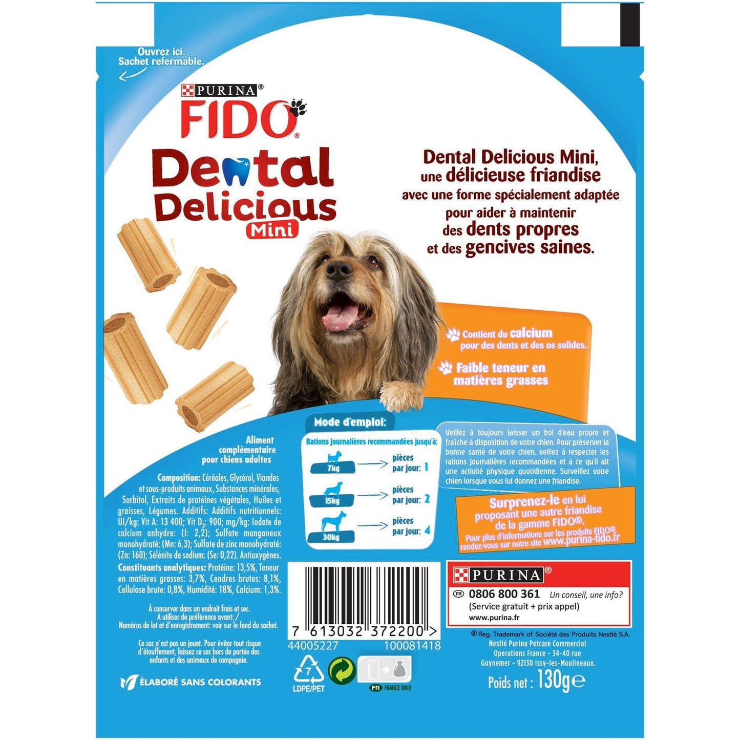 Friandises pour Chien Adulte Hygiène Bucco Dentaire FIDO