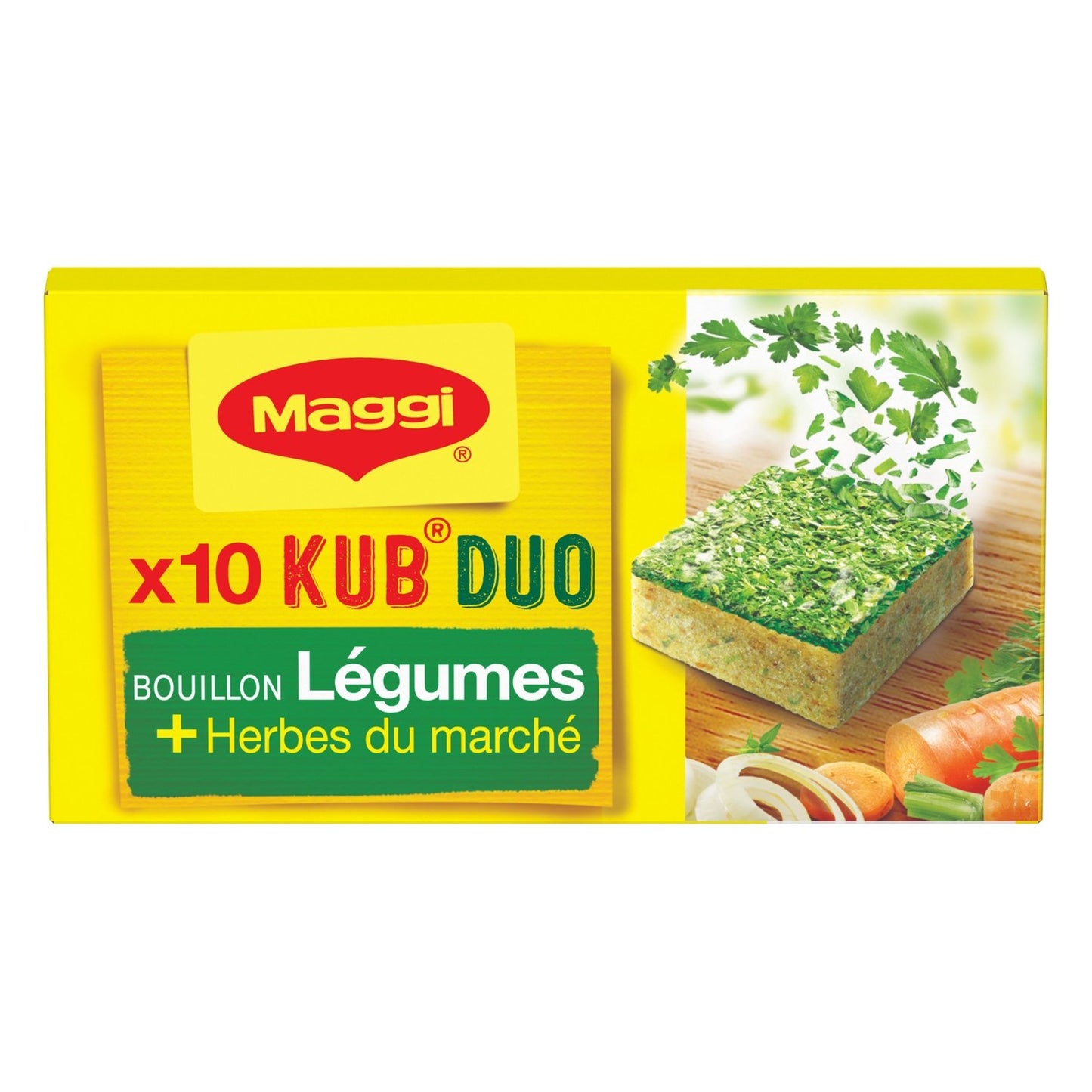 Bouillon Légumes + Herbes du Marché MAGGI la boite de 10 cubes - 105 g