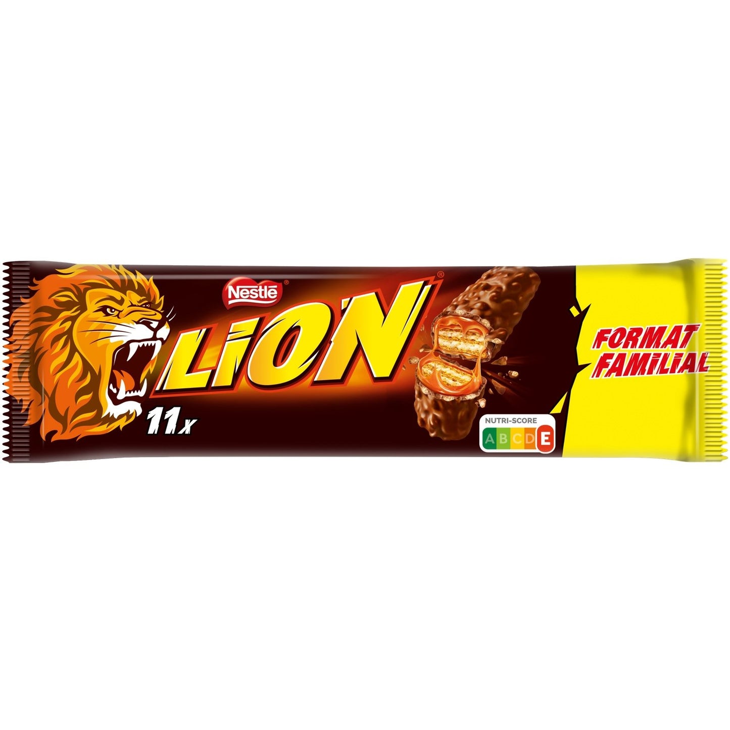 Barres Chocolatées Lait Caramel LION les 11 barres de 42g