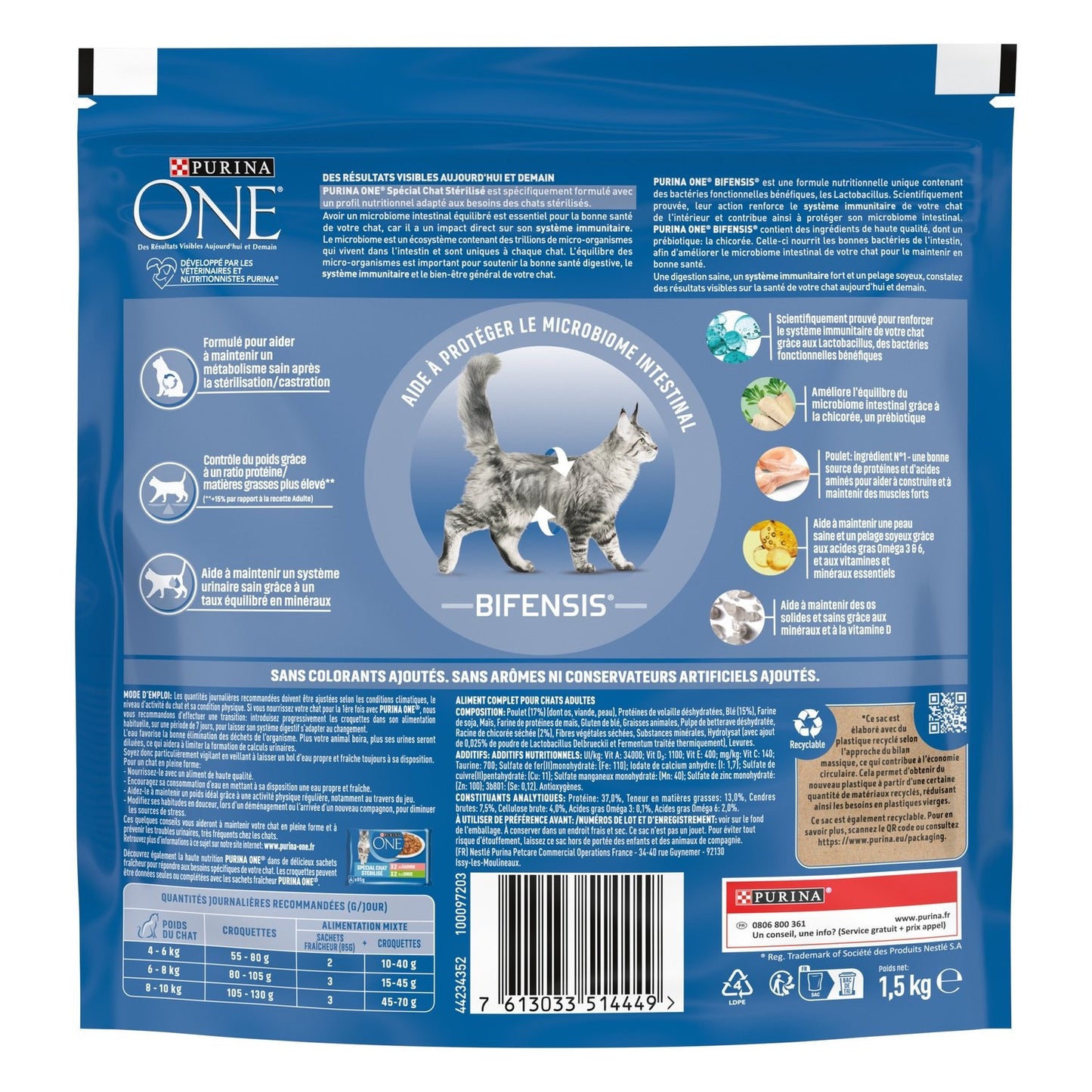 Purina One Sterilized Adult Katzenfutter mit Bifensis-Huhn