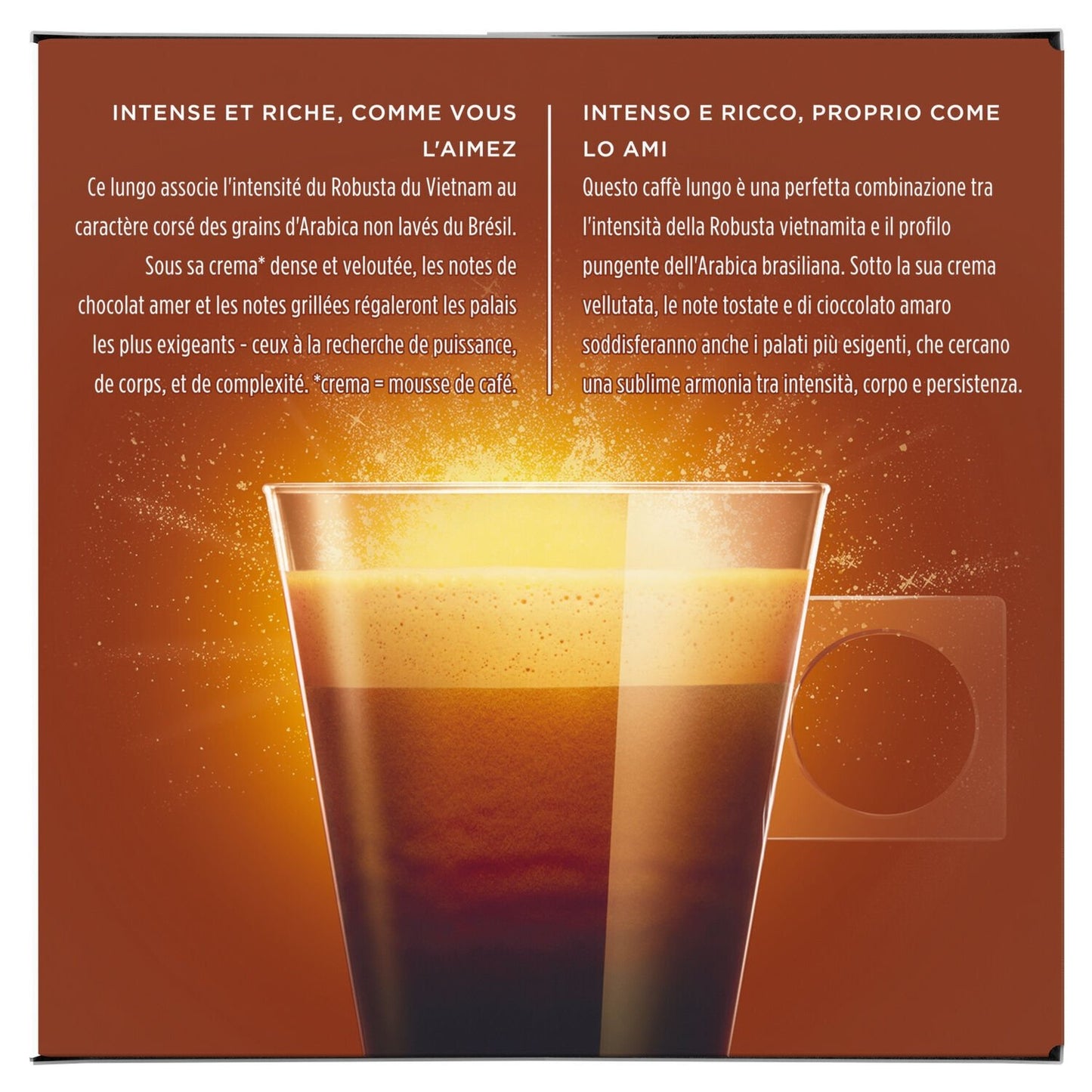 Café Capsules Lungo Intenso Intensité 9 NESCAFE DOLCE GUSTO