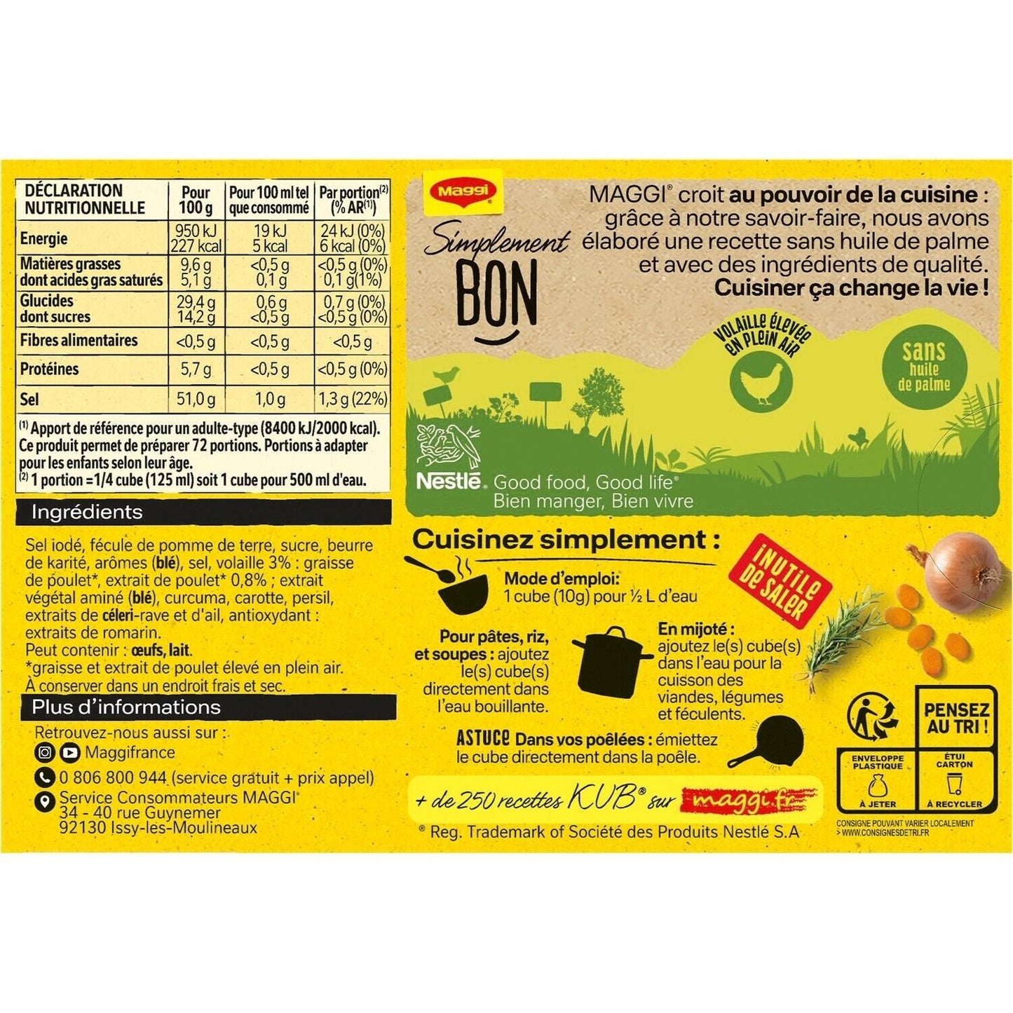 Bouillon Kub Volaille MAGGI