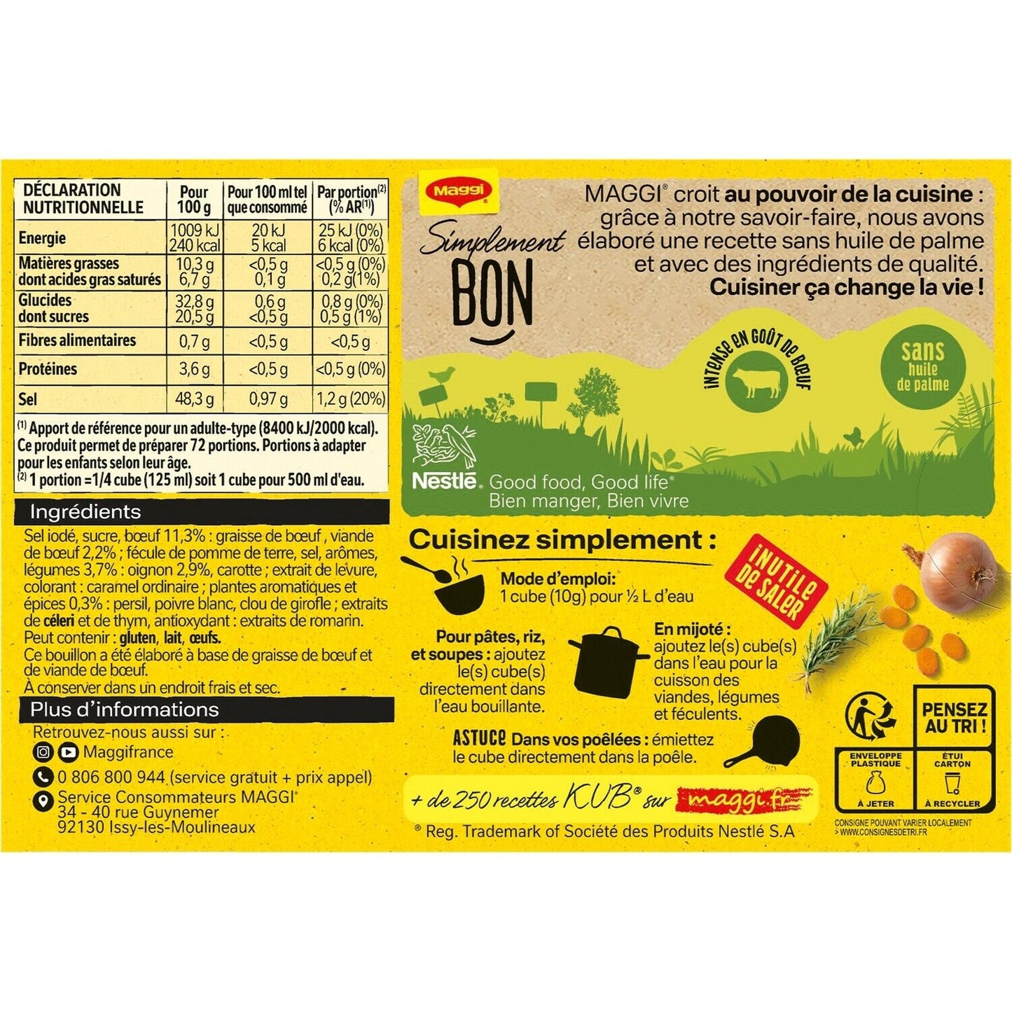 Bouillon Kub Pot-Au-Feu MAGGI