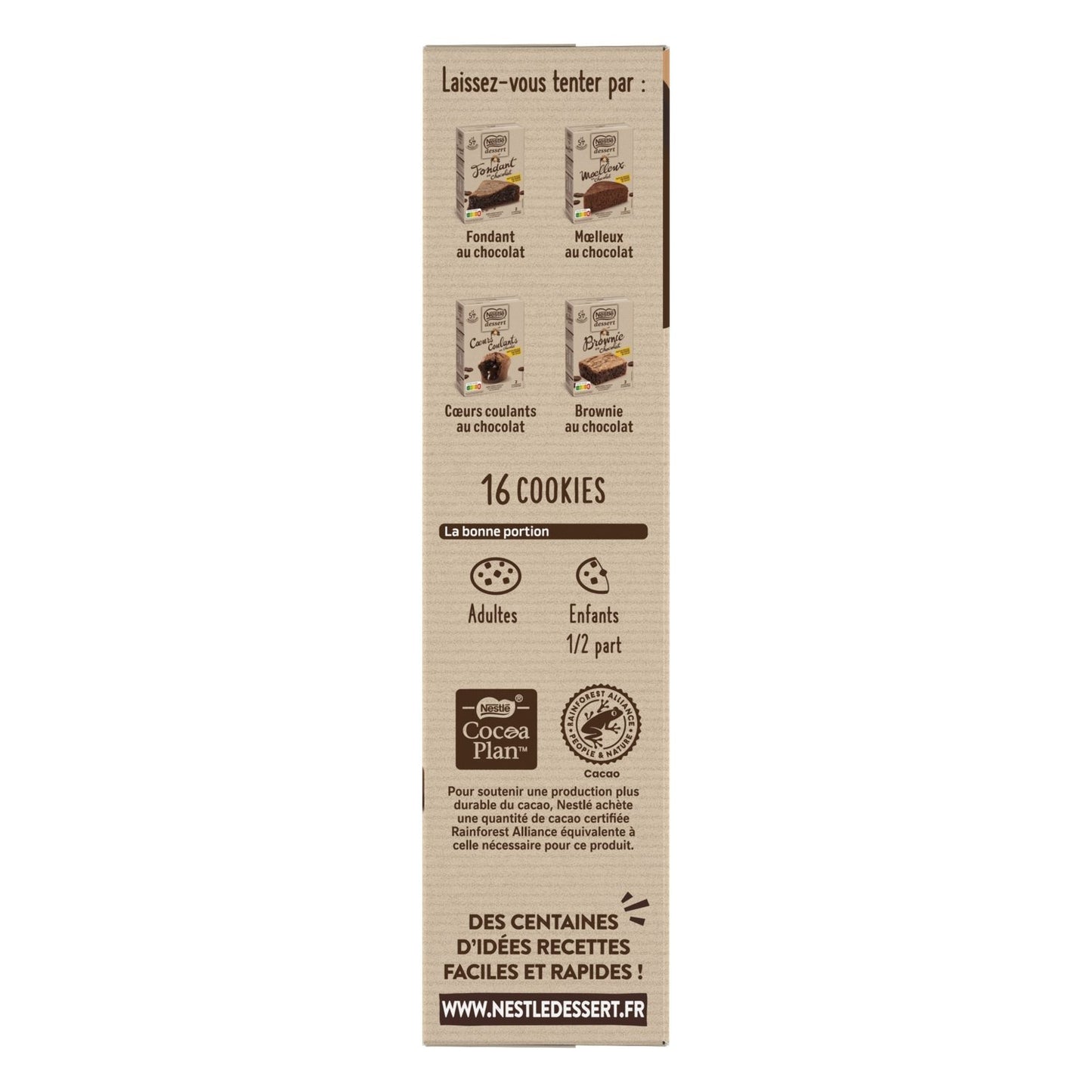 Préparation pour Gâteau Cookies aux Pépites de Chocolat NESTLE DESSERT
