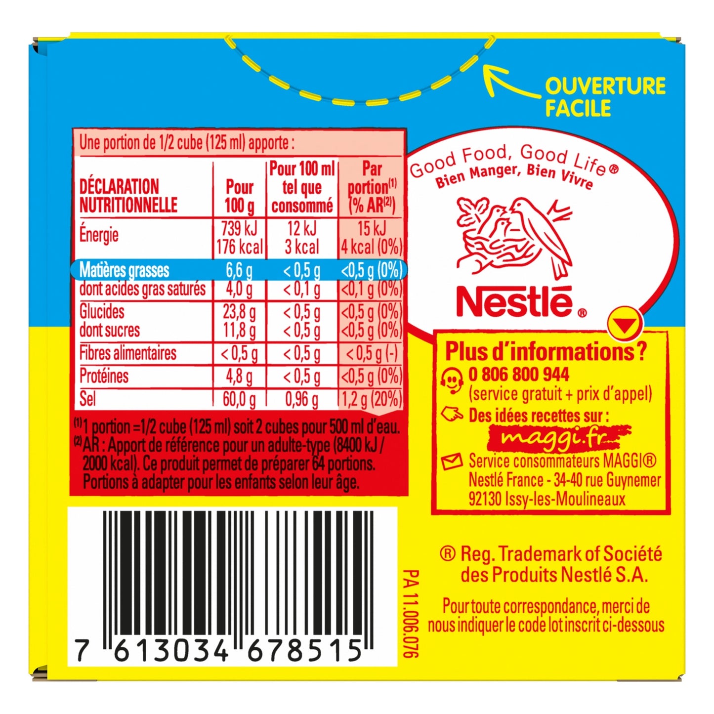 Bouillon Dégraissé KUB OR