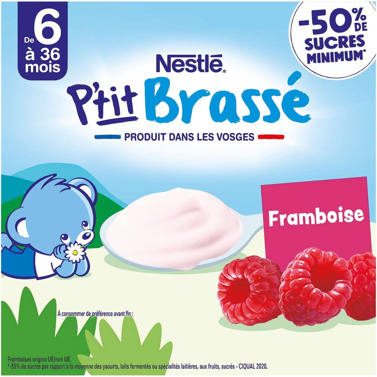 Dessert Bébé Dés + 6 Mois, Framboise NESTLE