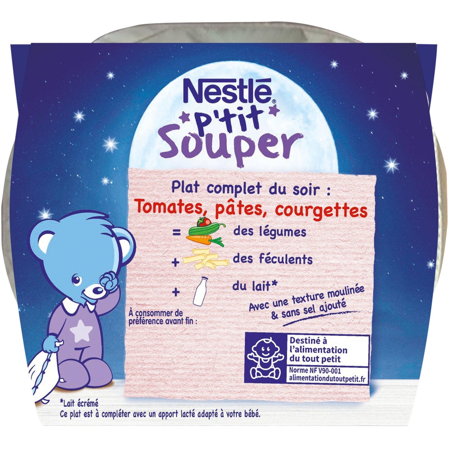 Baby-Abendessen ab 6 Monaten Tomaten Pasta P'tit Souper NESTLE
