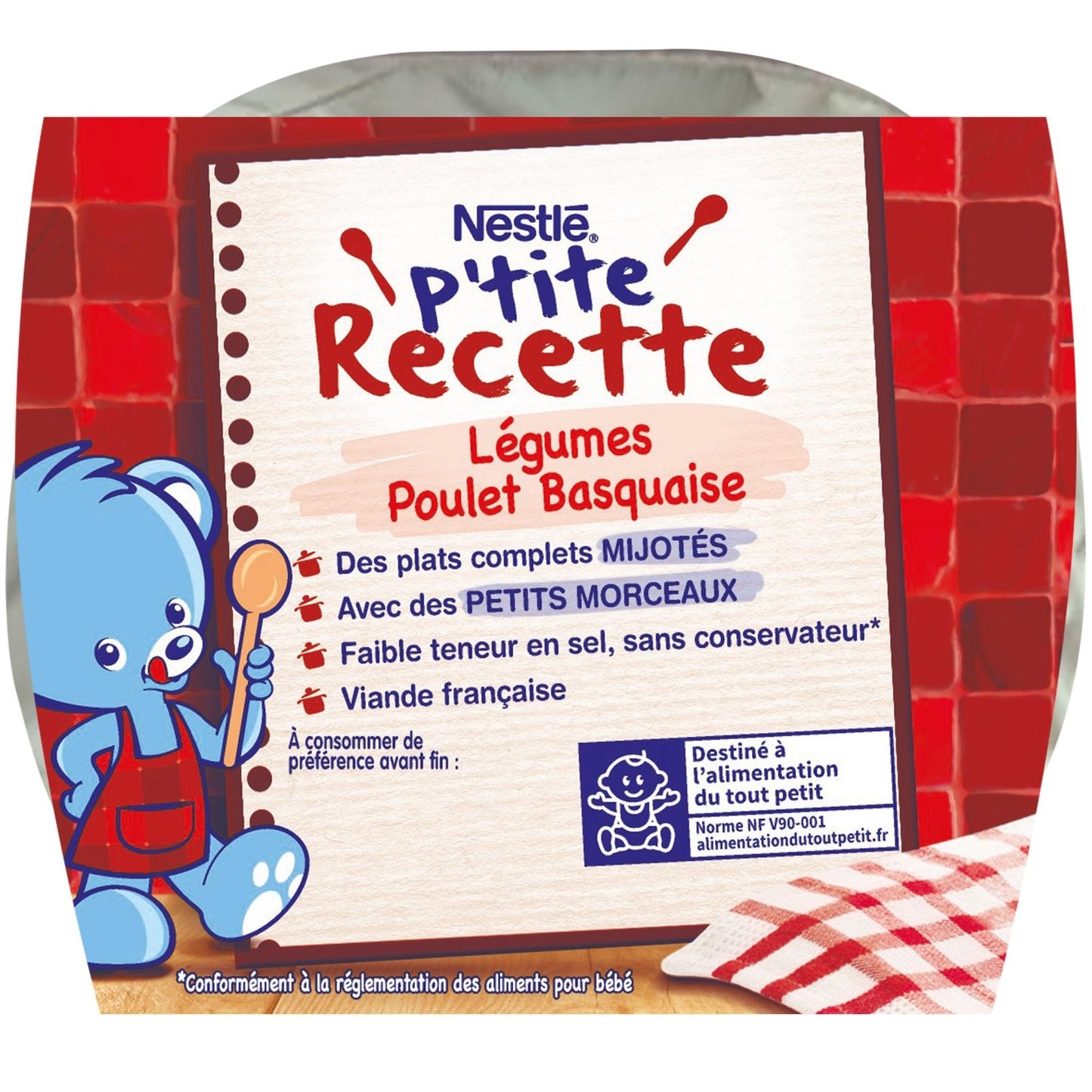 Babymahlzeit 15+ Monate Gemüse Huhn Basquaise NESTLE