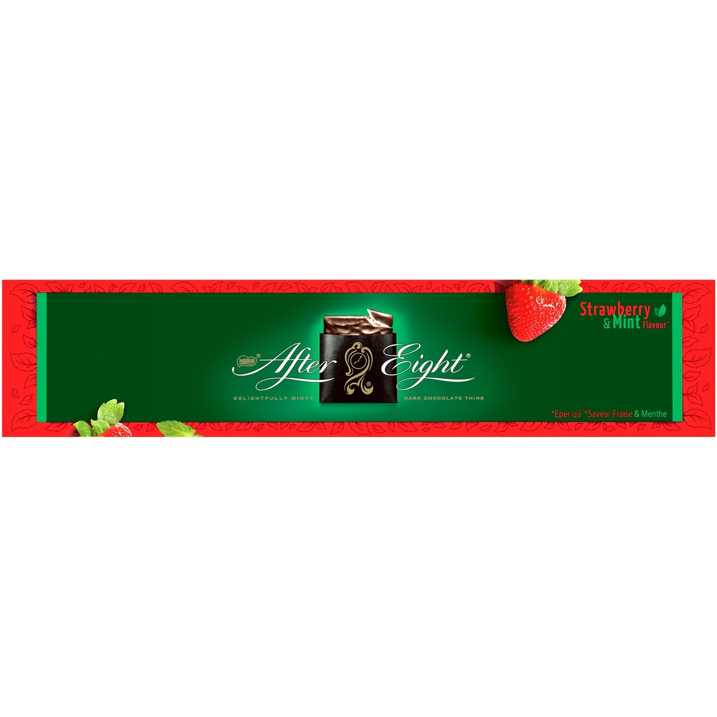 Dark Chocolate Filled with Mint Strawberry Flavor AFTER EIGHT