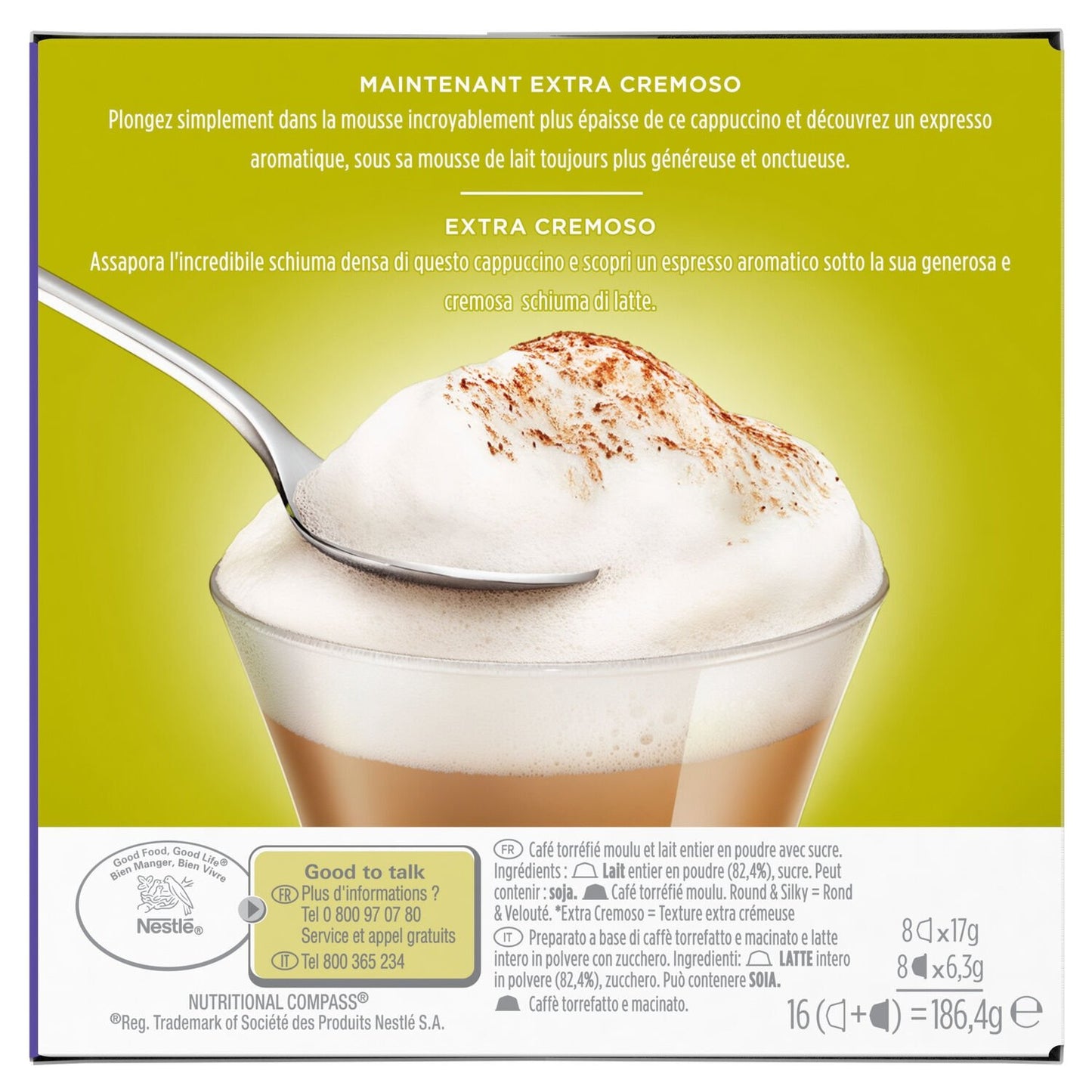 Cappuccino Capsules Compatible Dolce Gusto NESCAFE DOLCE GUSTO