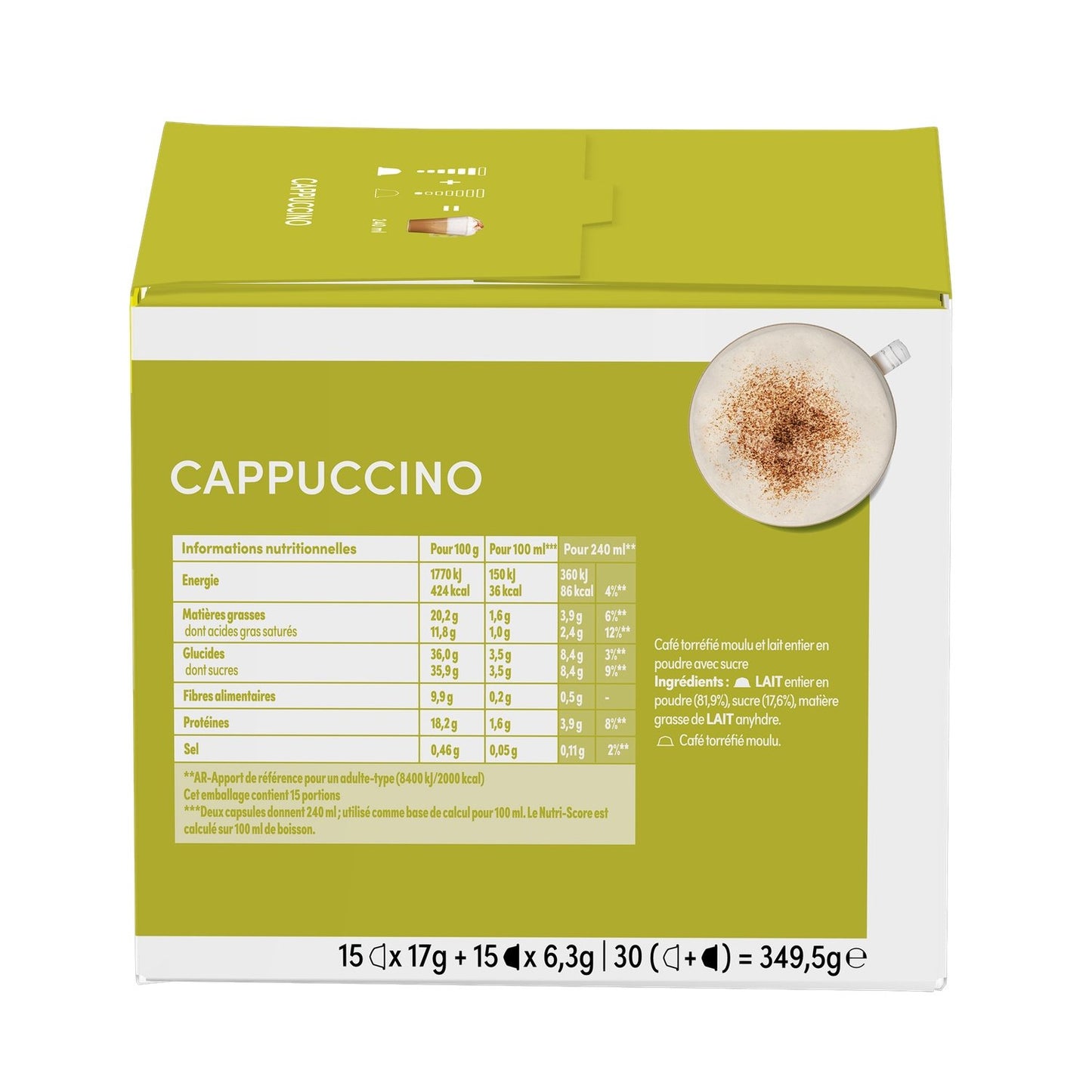 Cappuccino Capsules Compatible Dolce Gusto NESCAFE DOLCE GUSTO
