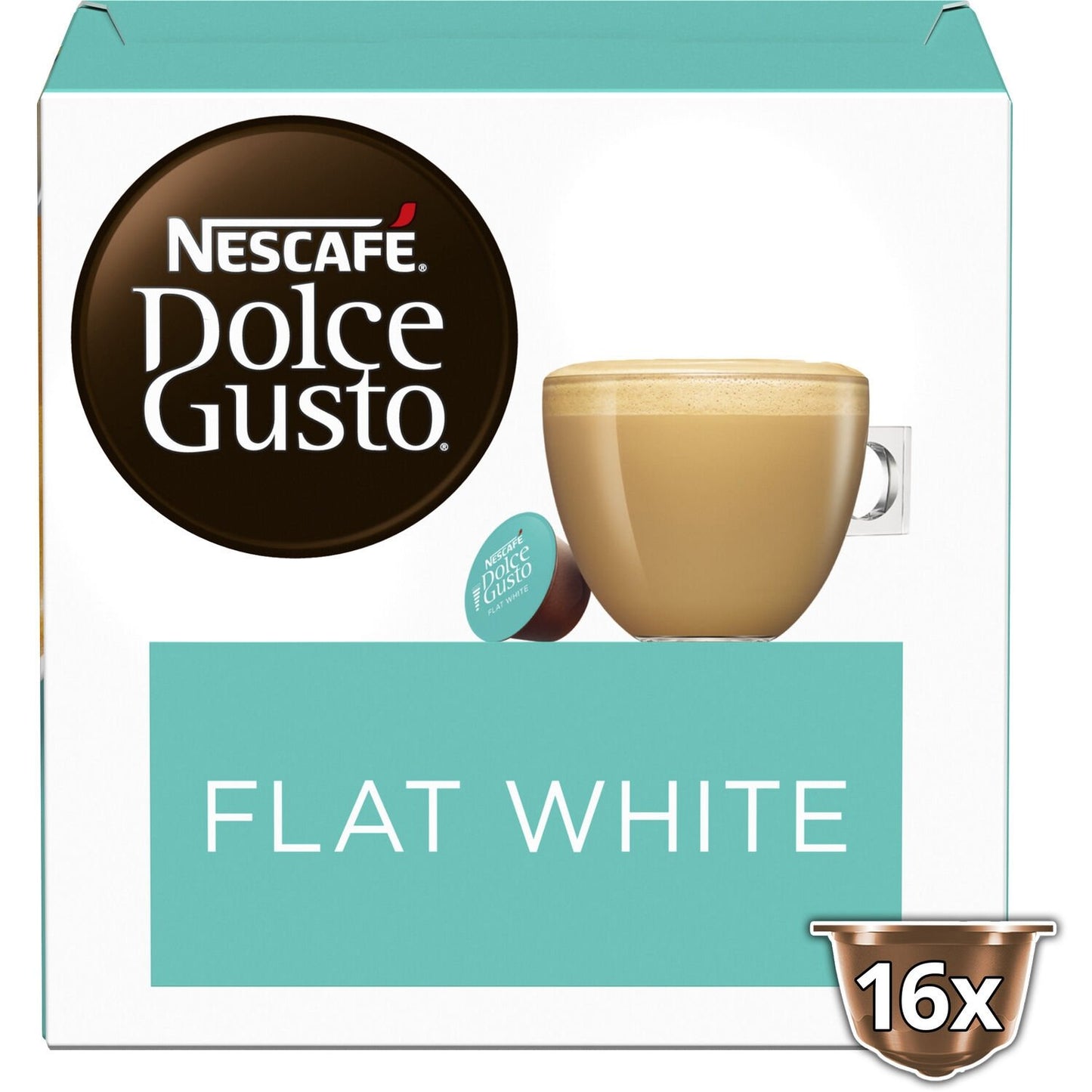 Café Capsules Compatible Dolce Gusto Flat White NESCAFE DOLCE GUSTO