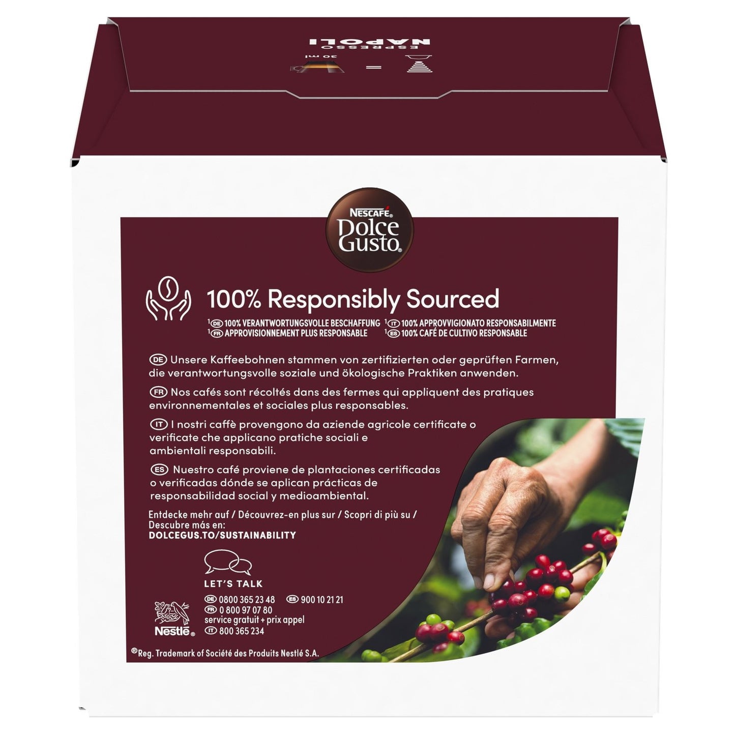 Café Capsules Compatible Dolce Gusto Espresso Napoli Intensité 13 NESCAFE DOLCE GUSTO