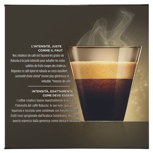 Café Capsules Espresso Intenso Intensité 7 NESCAFE DOLCE GUSTO