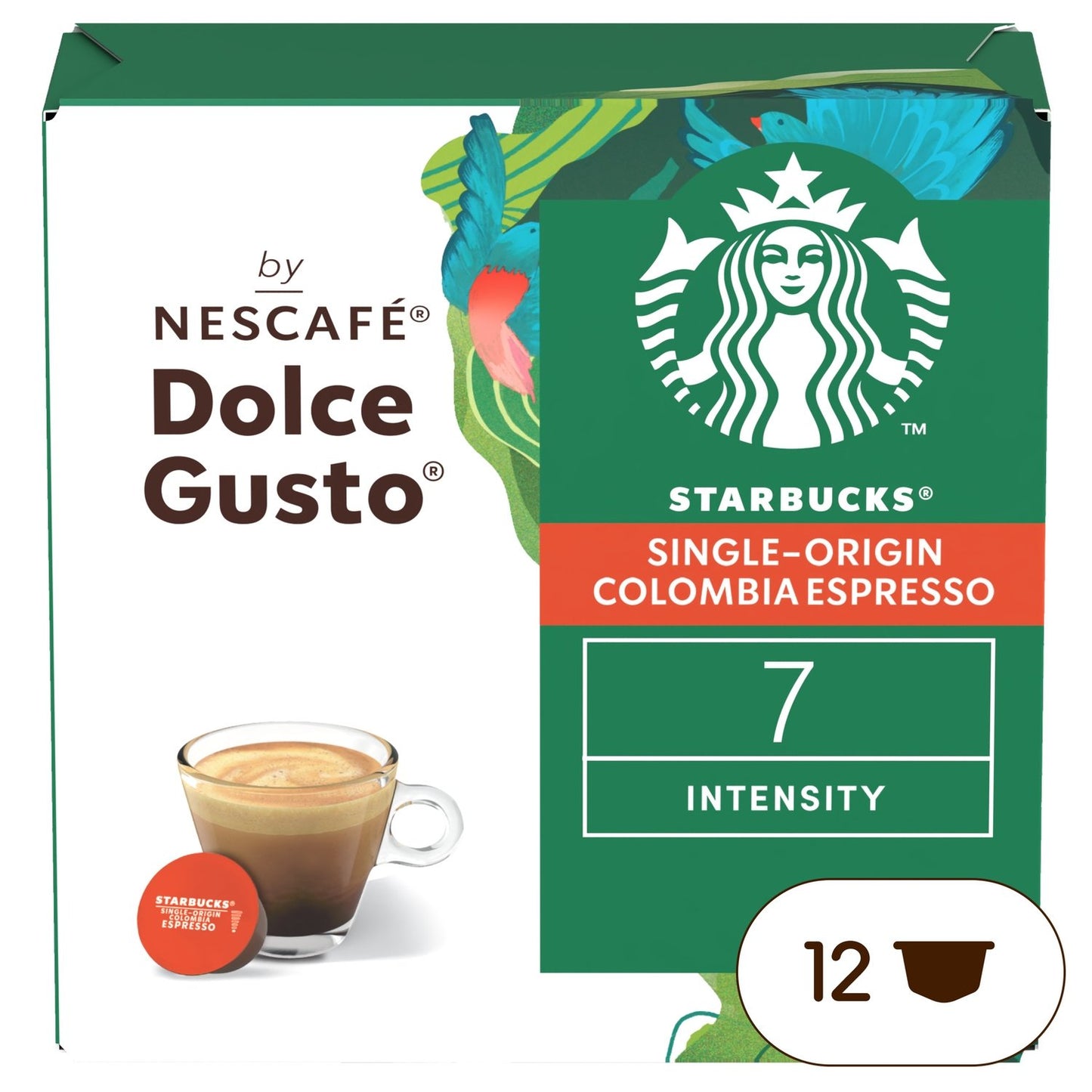 Coffee Capsules Espresso Colombia Intensity 7 Compatible Dolce Gusto STARBUCKS