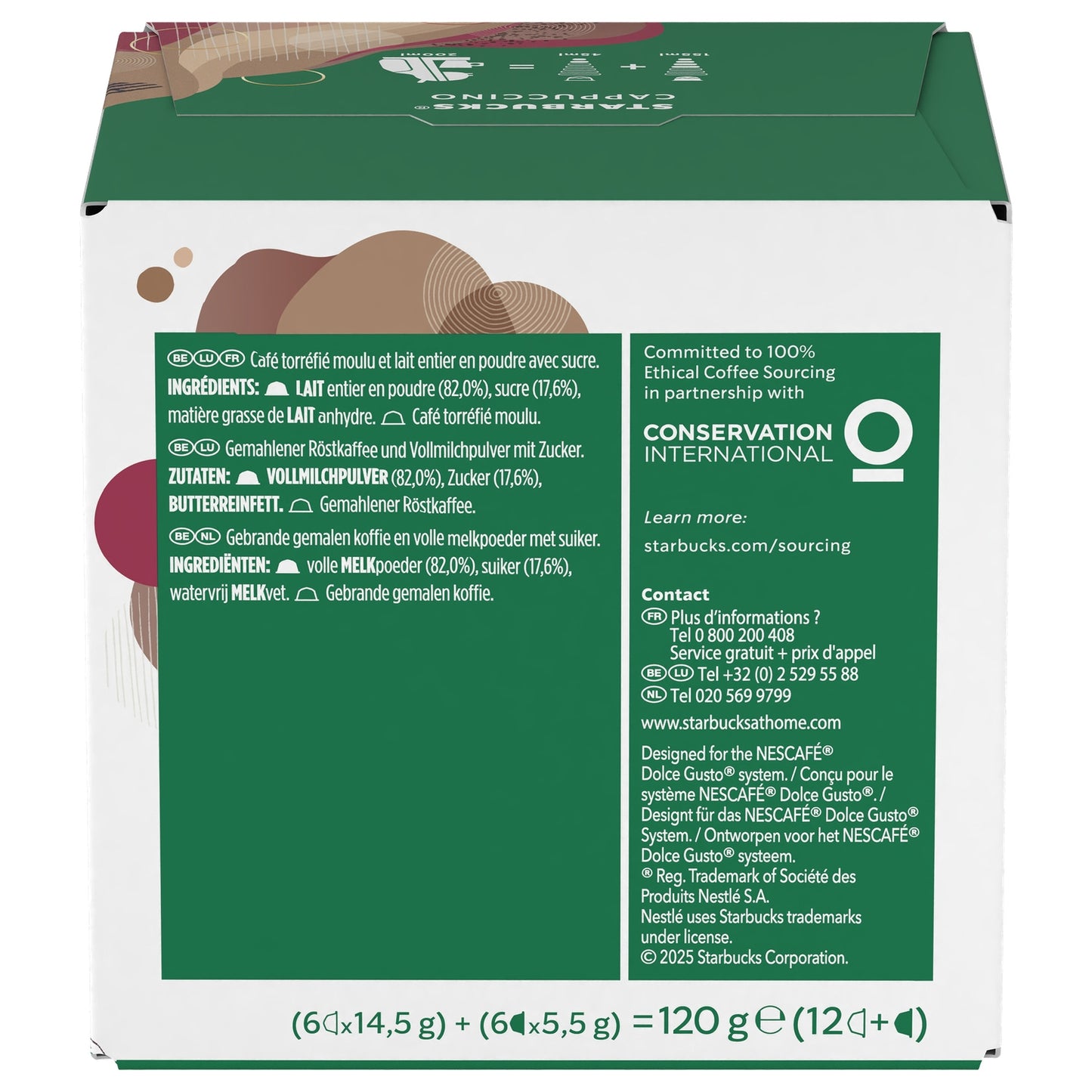 Café Capsules Compatible Dolce Gusto STARBUCKS