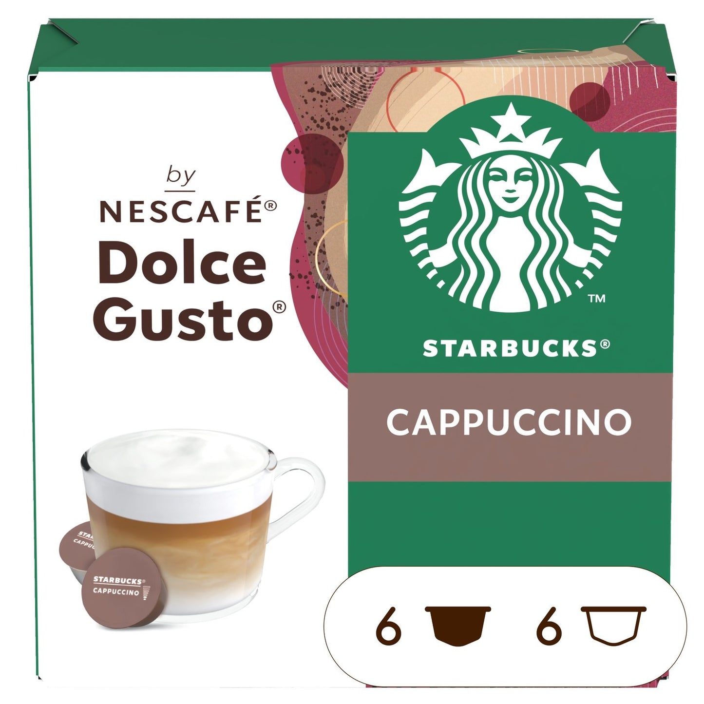 Café Capsules Compatible Dolce Gusto STARBUCKS 12 capsules