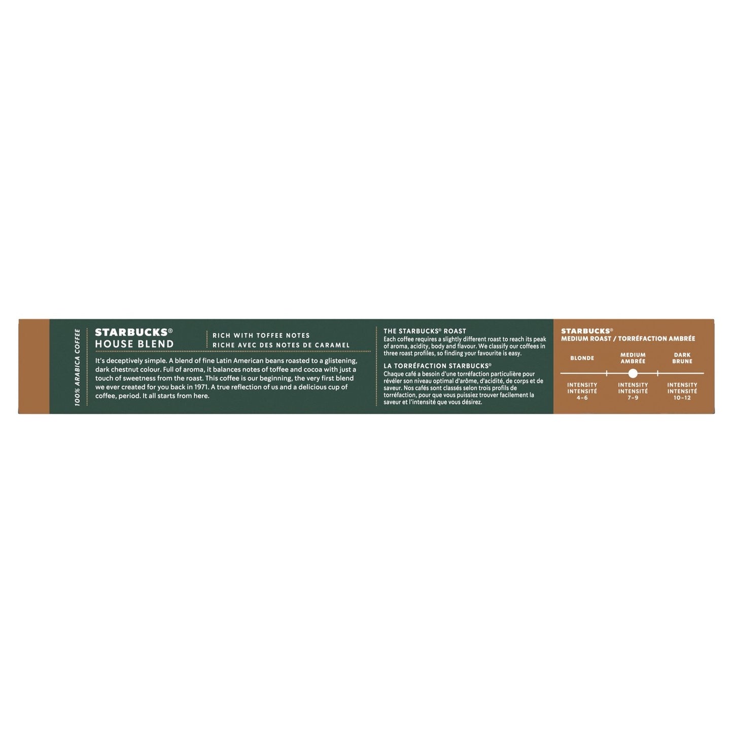 Café Capsules House Blend Lungo Intensité 8 Compatible Nespresso STARBUCKS