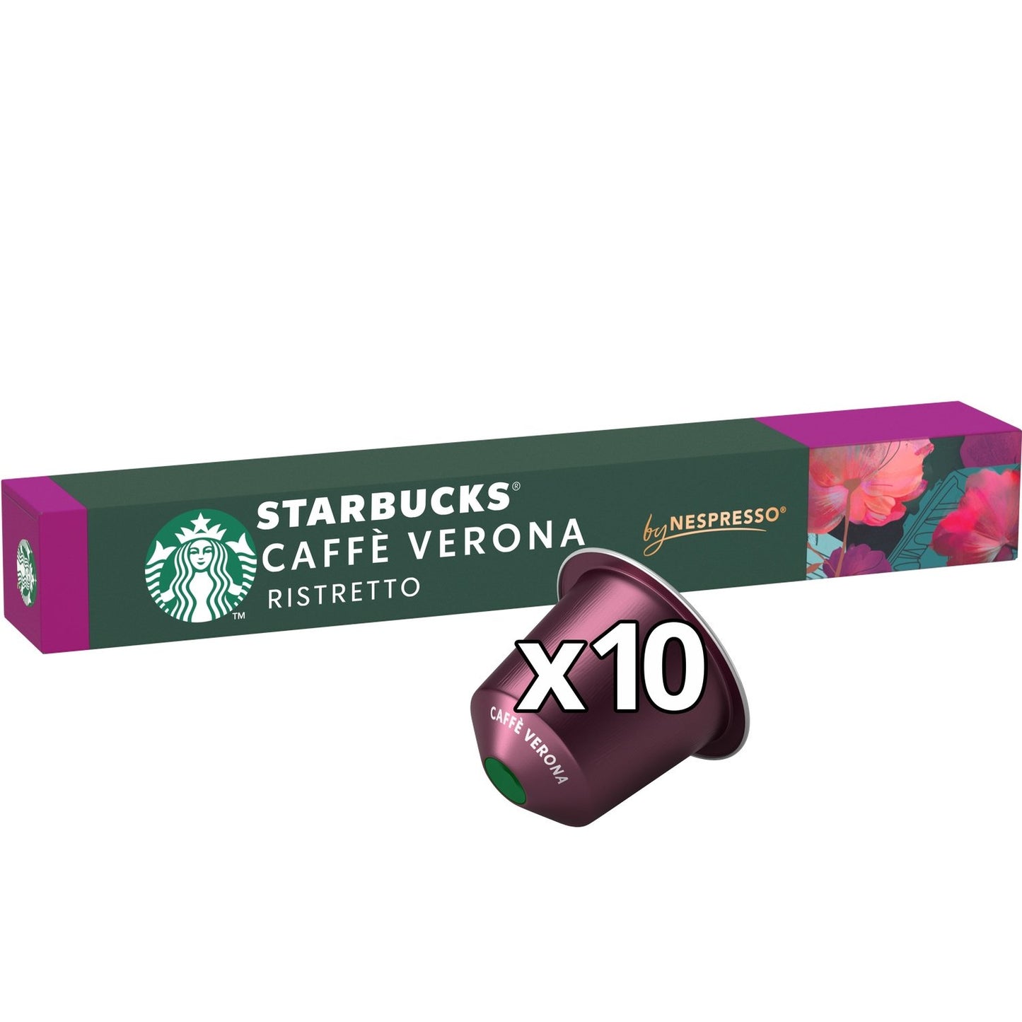 Café Capsules Compatible Nespresso Caffè Verona Intensité 10 By Nespresso STARBUCKS