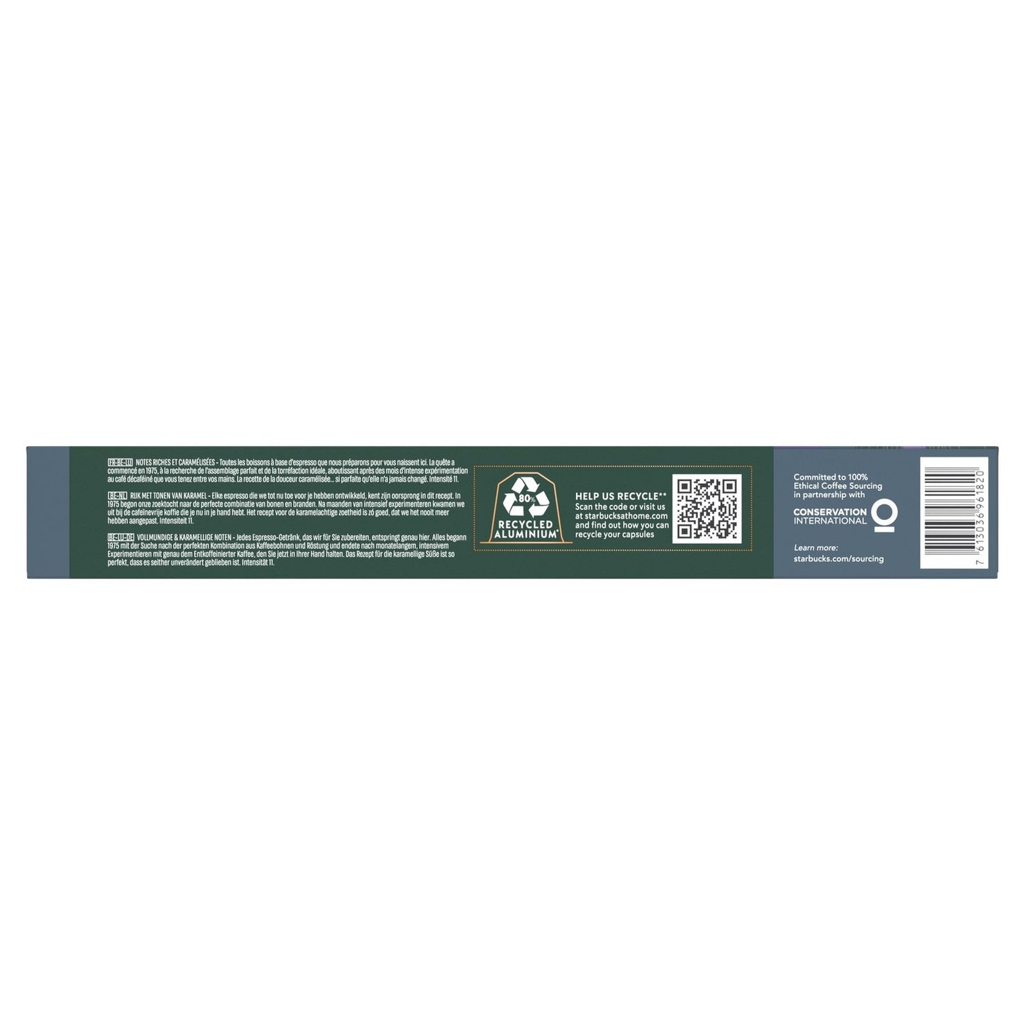 Café Capsules Compatible Nespresso Espresso Roast Déca Intensité 11 By Nespresso STARBUCKS