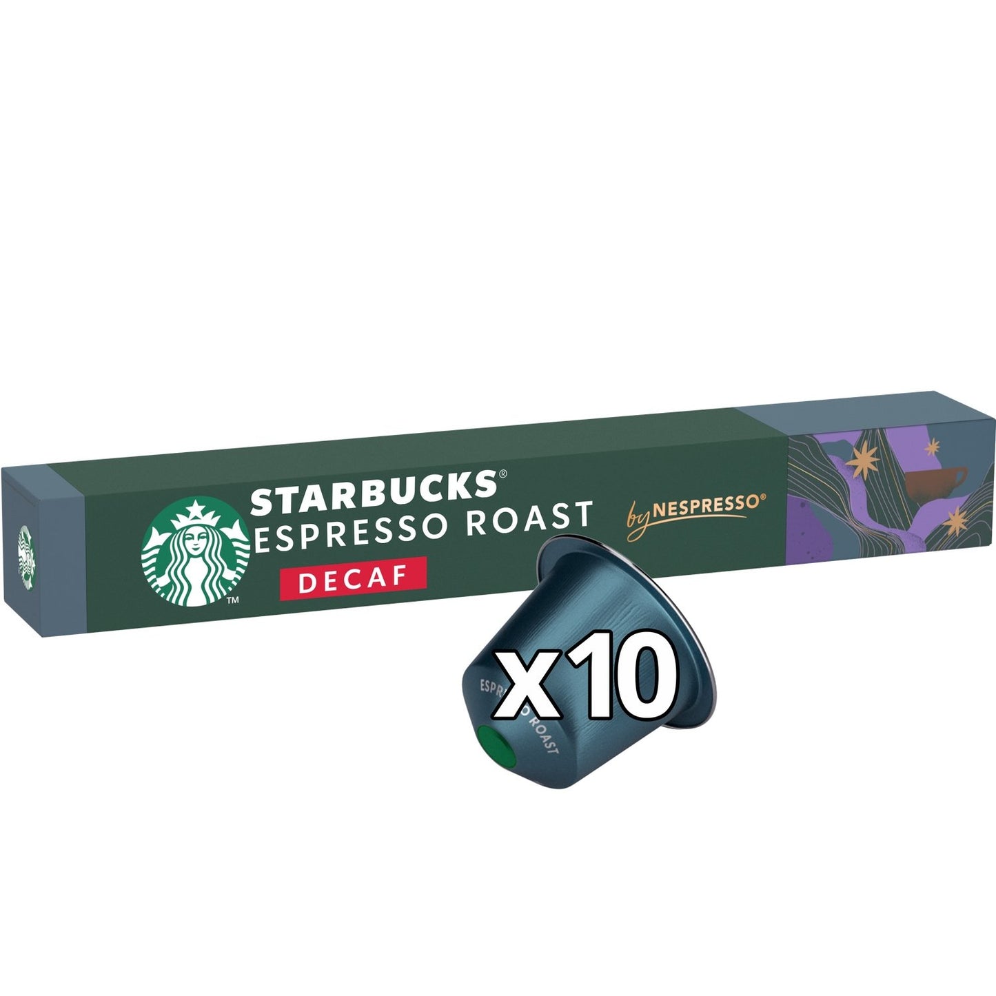 Café Capsules Compatible Nespresso Espresso Roast Déca Intensité 11 By Nespresso STARBUCKS