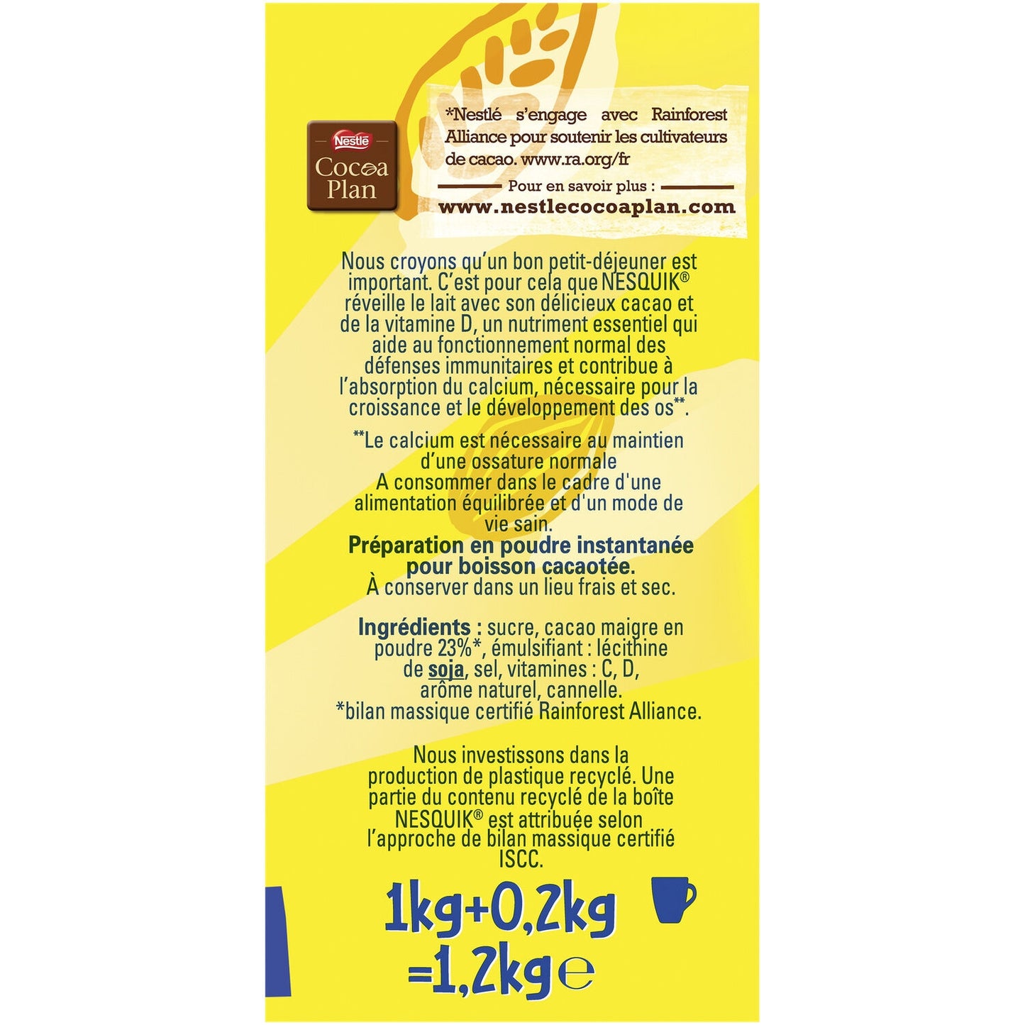 Chocolat Instantané NESQUIK