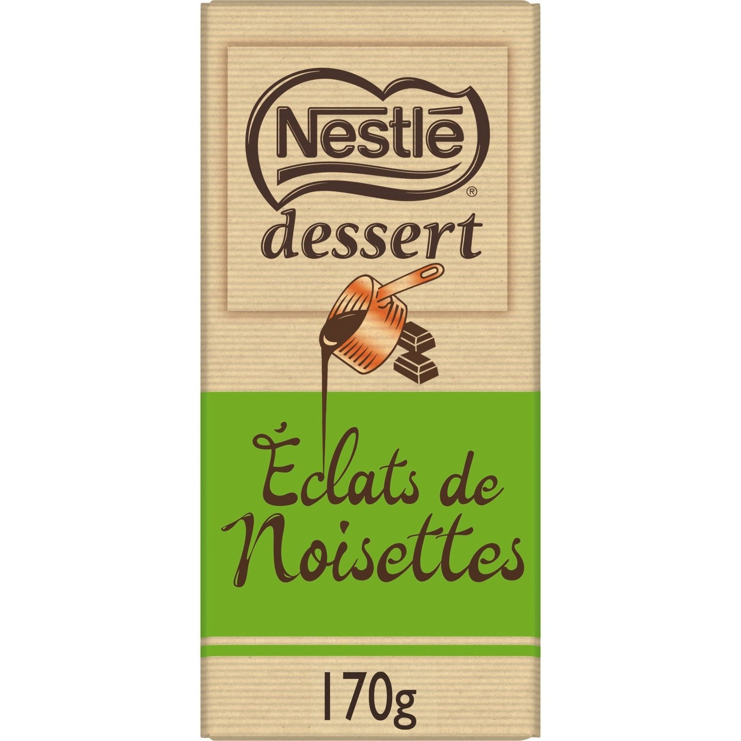 Tablette de Chocolat Noir aux Éclats de Noisettes NESTLE DESSERT
