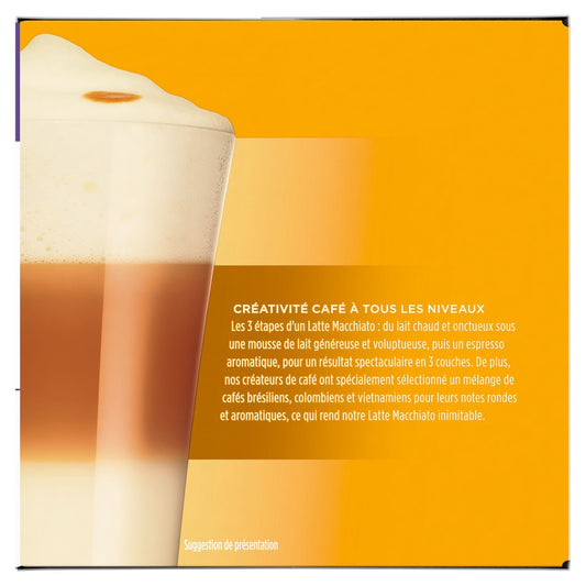 Café au Lait Capsules Latte Macchiato NESCAFE DOLCE GUSTO