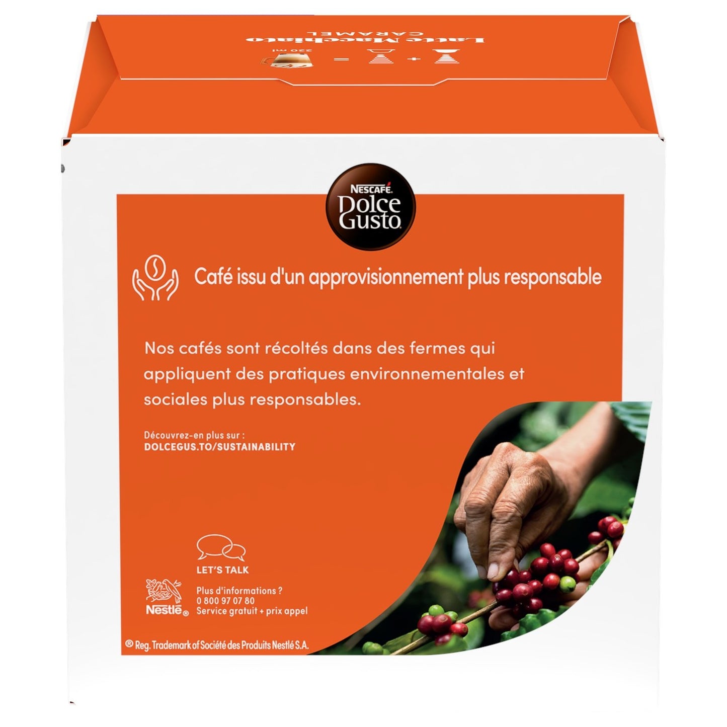 Café au Lait Capsules Latte Macchiato Caramel NESCAFE DOLCE GUSTO
