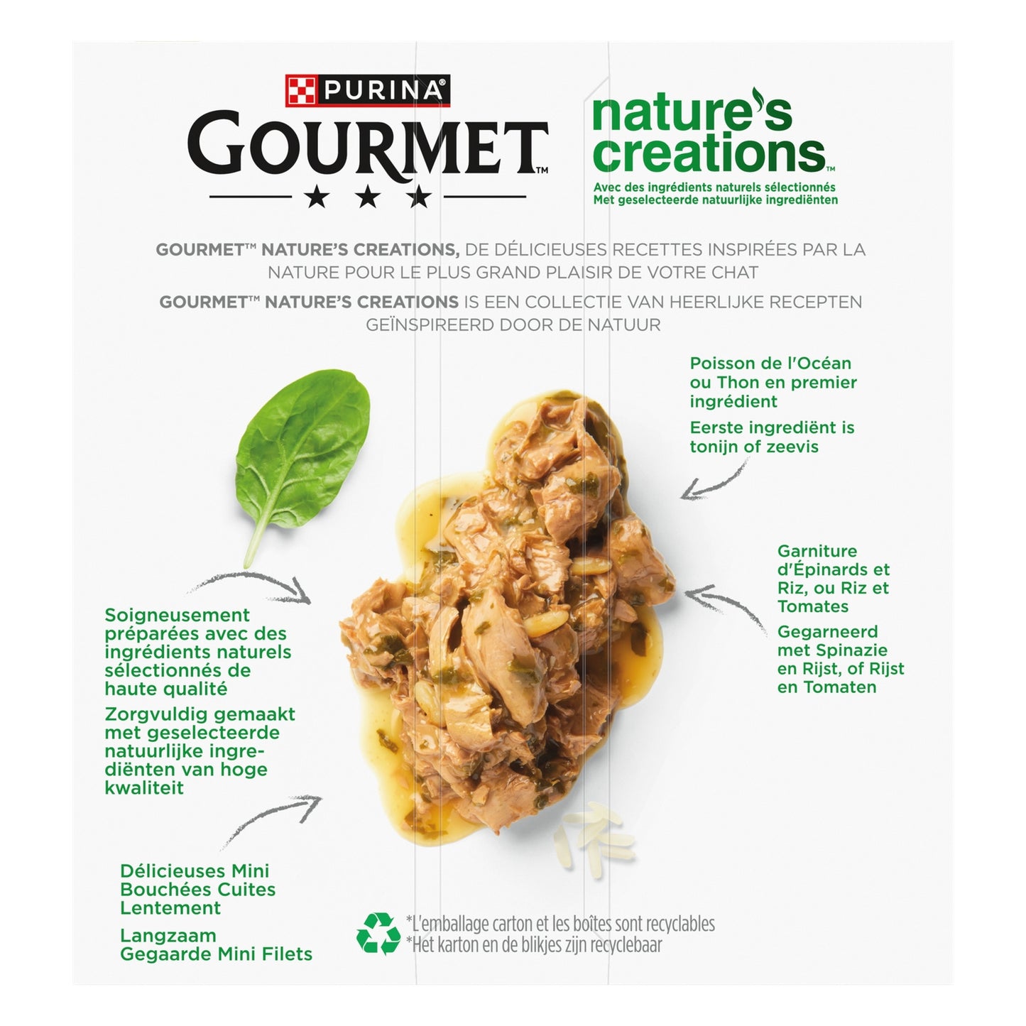 Pâtée pour Chat Adulte en Sauce Poisson Thon Nature's Creations GOURMET