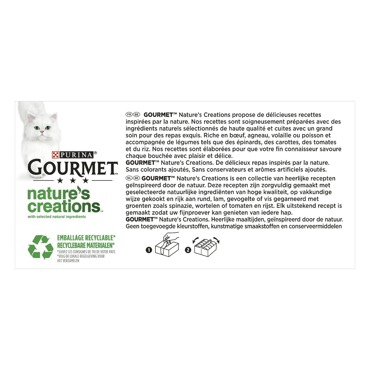 Pâtée pour Chat Adulte en Sauce Poisson Thon Nature's Creations GOURMET