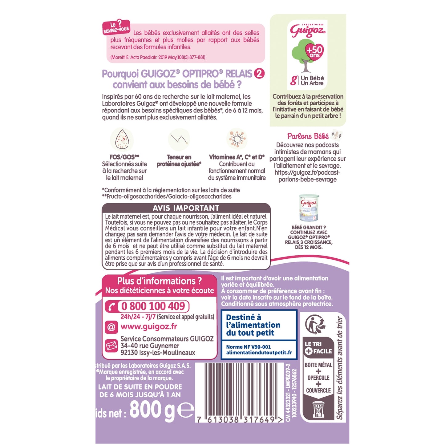 GUIGOZ 2nd Age Powdered Baby Milk