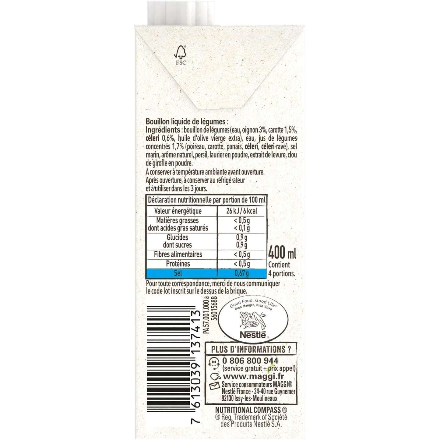 Bouillon Liquide Légumes MAGGI
