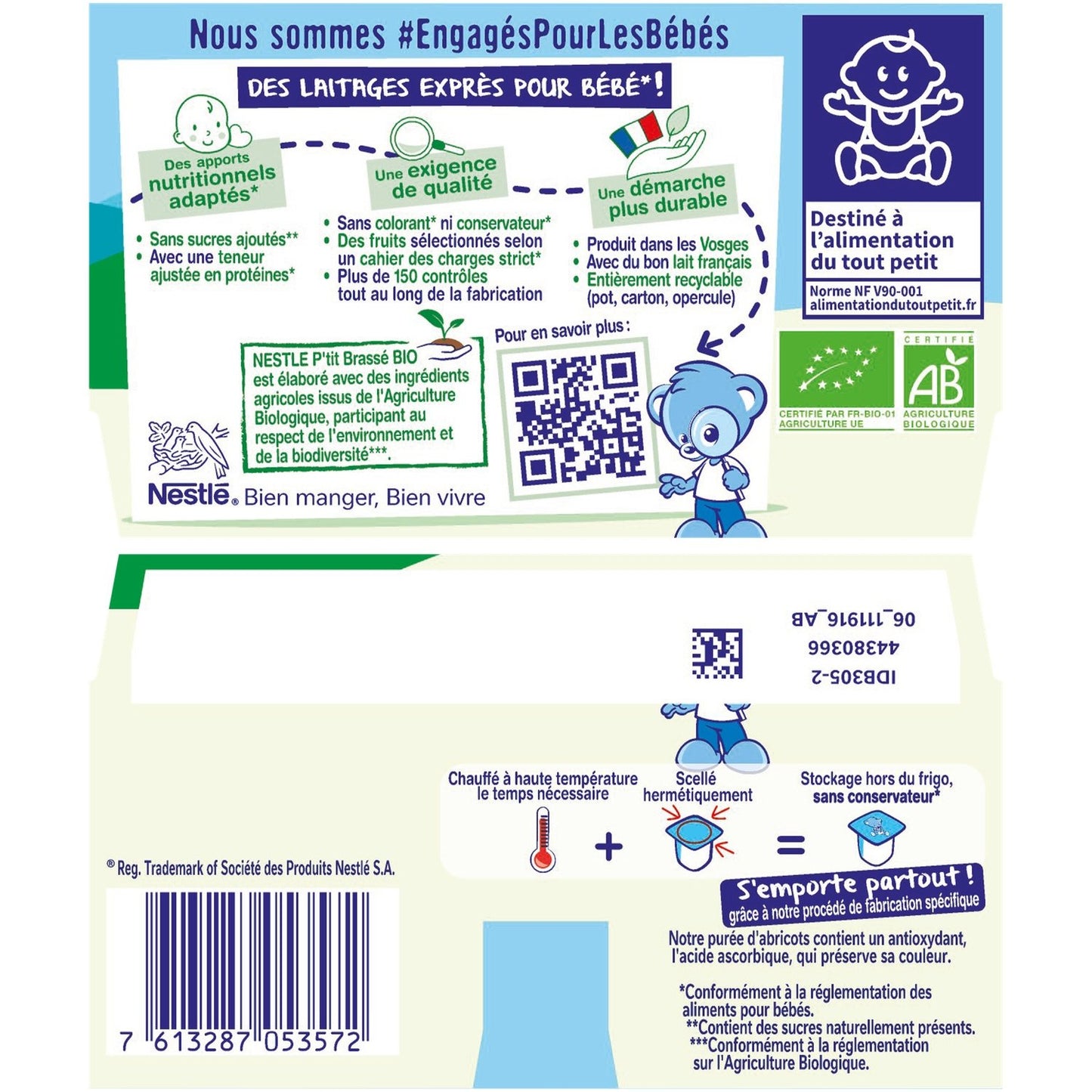 Organic Baby Dessert from 6 Months, Organic Apricot NESTLE
