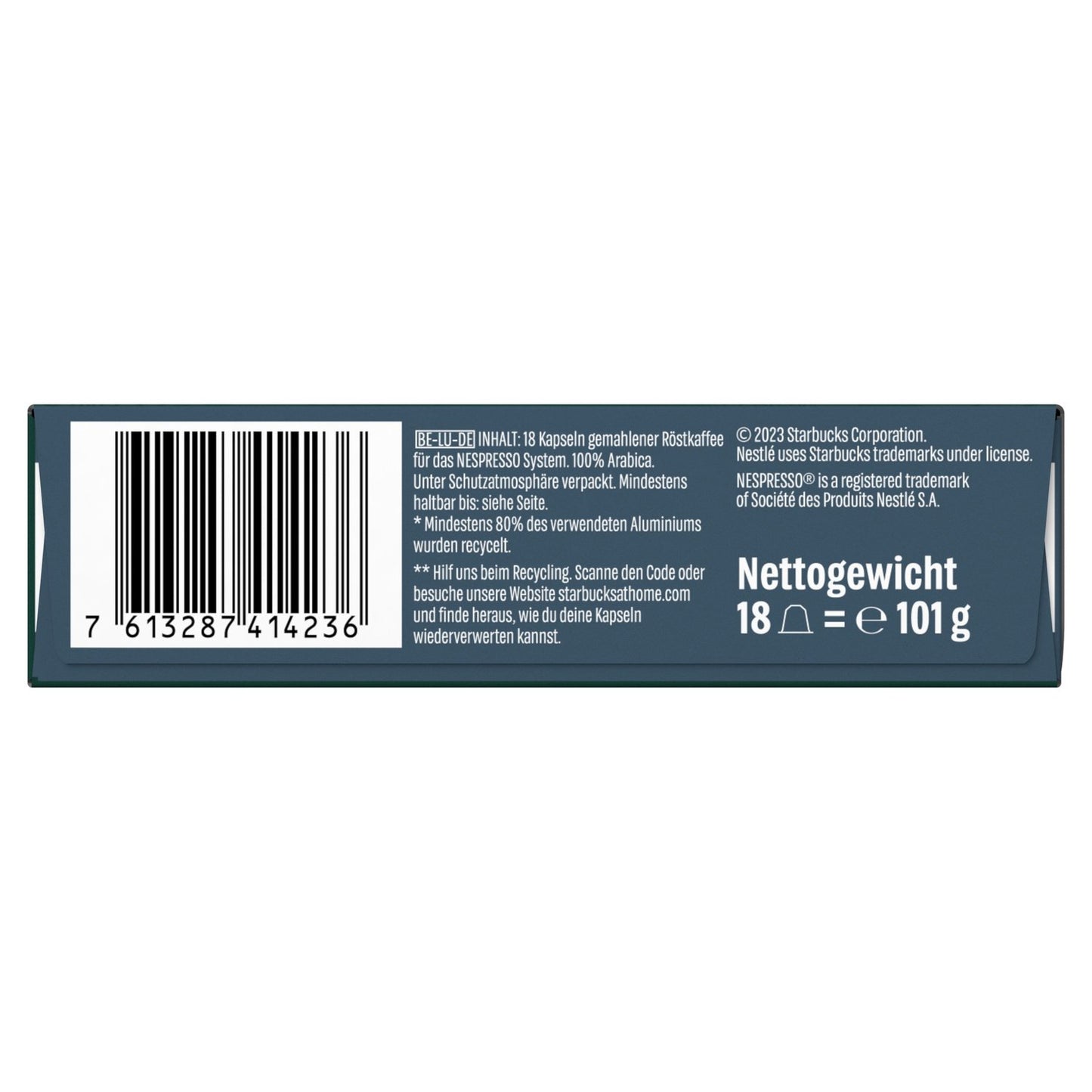 Café Capsules Compatible Nespresso Espresso Roast Intensité 11 By Nespresso STARBUCKS