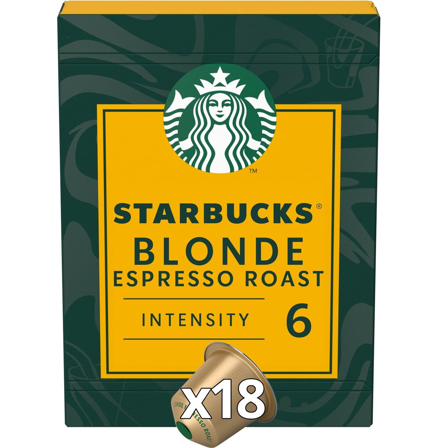 Café Capsules Expresso Intensité 6 Compatible Nespresso STARBUCKS la boite de 18 capsules