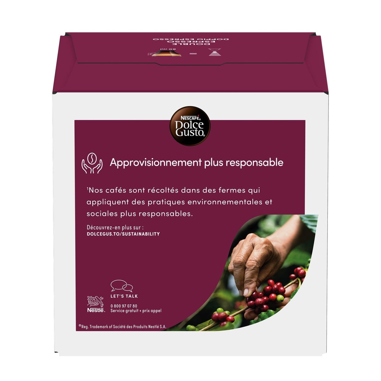 Café Capsules Double Espresso Intensité 10 NESCAFE DOLCE GUSTO