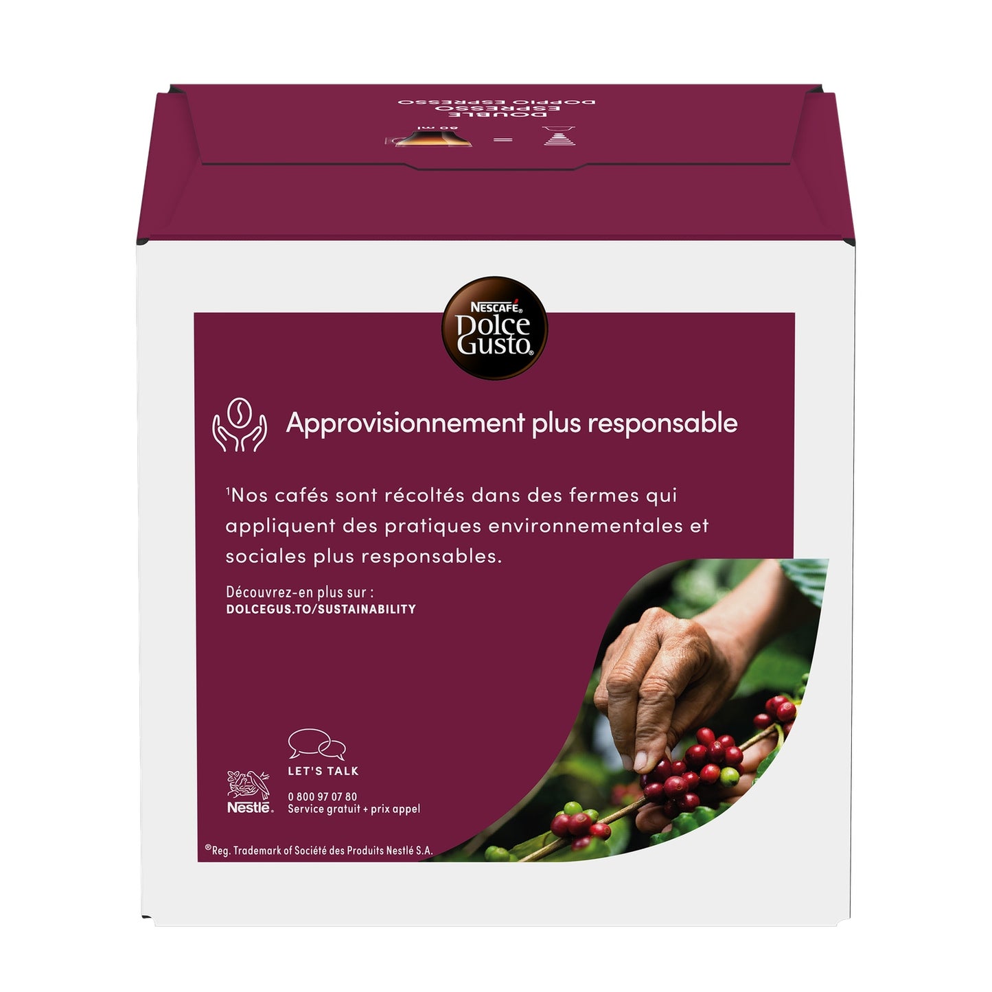 Café Capsules Double Espresso Intensité 10 NESCAFE DOLCE GUSTO