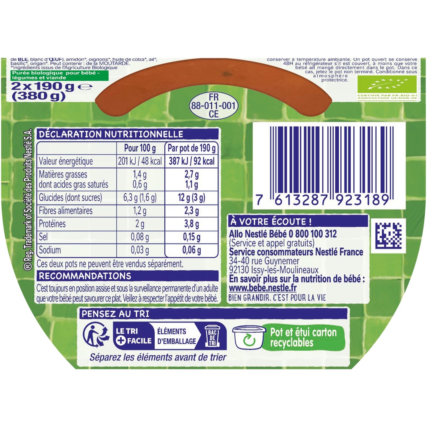 Baby Dish From 8 Months Organic Spaghetti Bolognese Little Recipe NESTLE