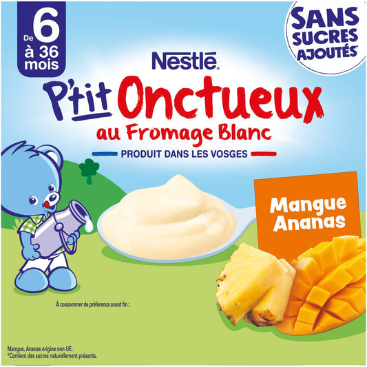 Dessert Bébé Dés 6 Mois, Mangue Ananas NESTLE