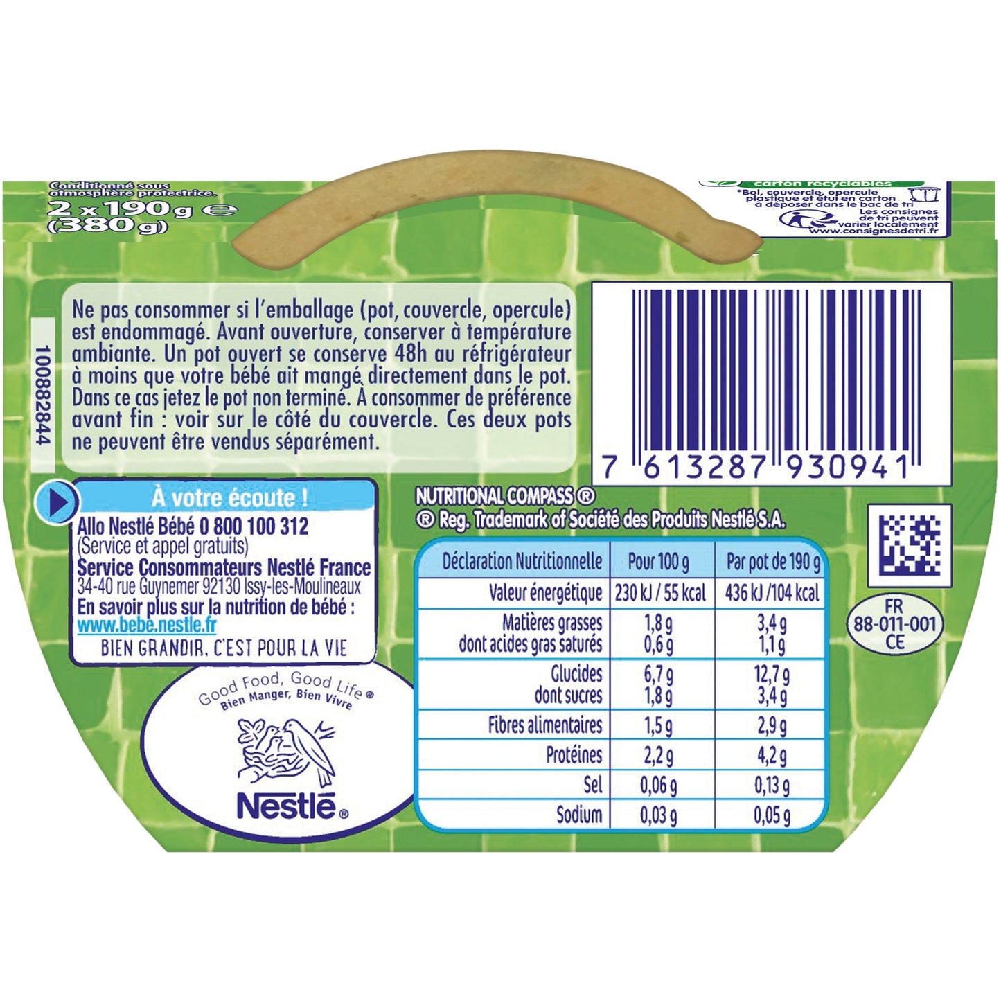 Baby Dish From 8 Months Organic Pot au Feu NESTLE