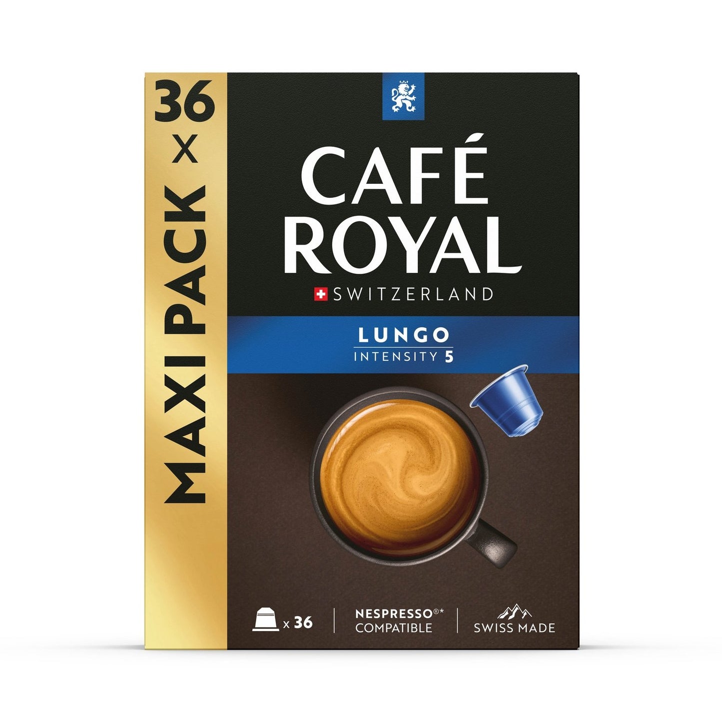 Café Capsules Compatibles Nespresso Lungo CAFE ROYAL