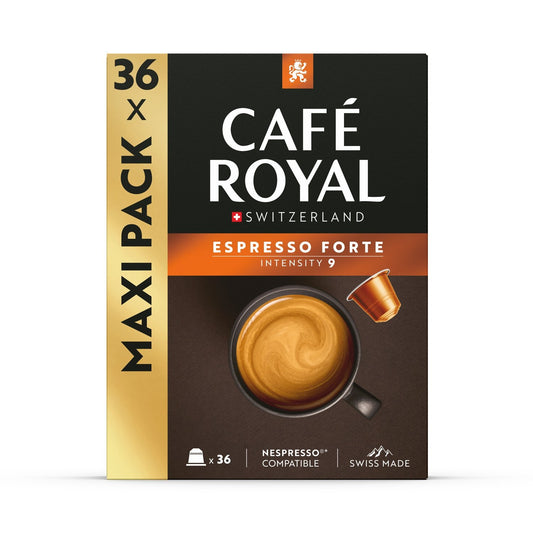 Coffee Capsules Compatible Nespresso Espresso Forte CAFE ROYAL