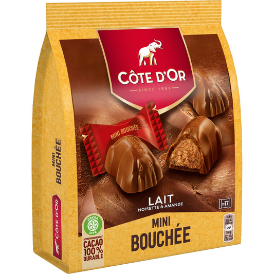 COTE D'OR Milk Chocolate Hazelnut and Almond Bites