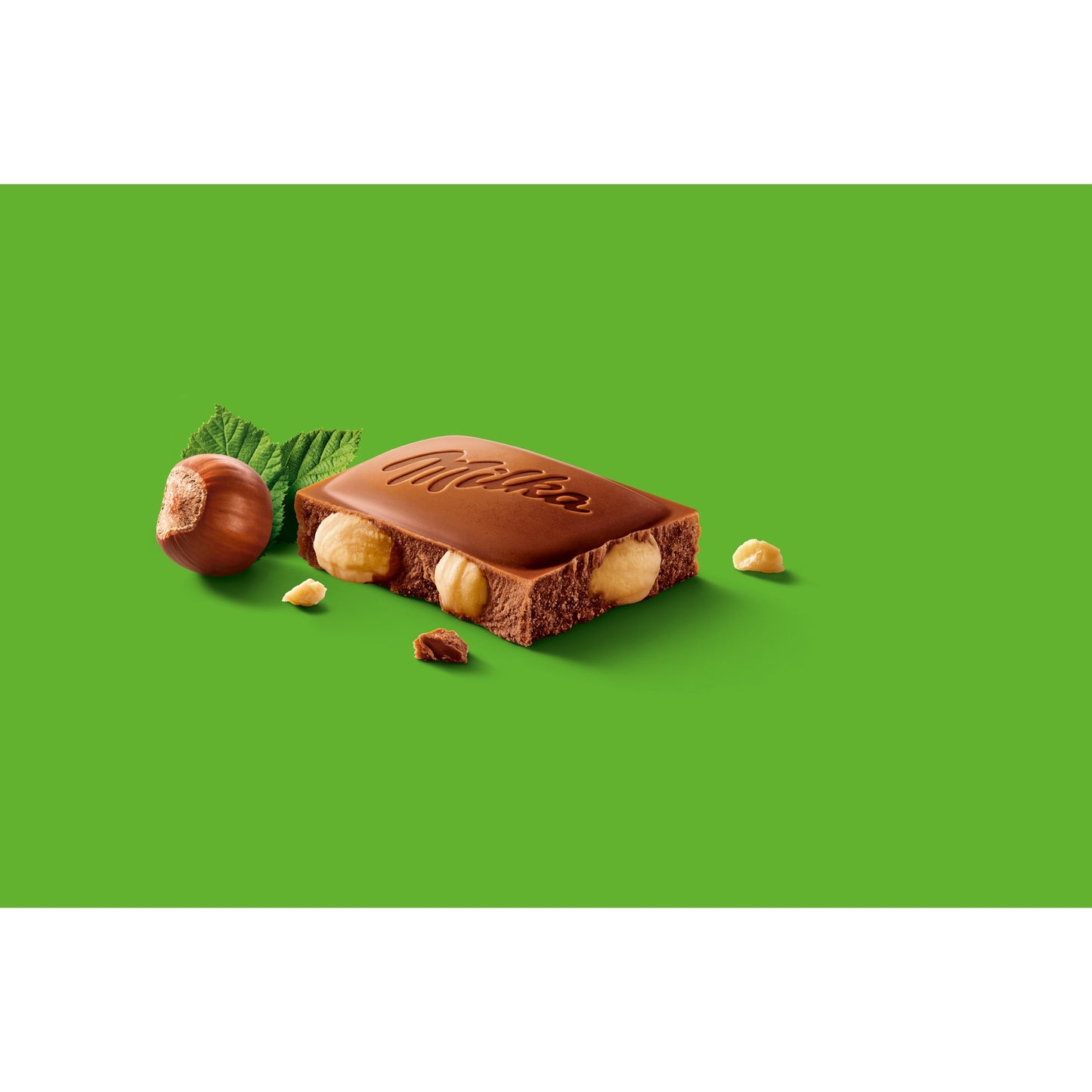 Milchschokoladentafel mit Haselnussstückchen MILKA